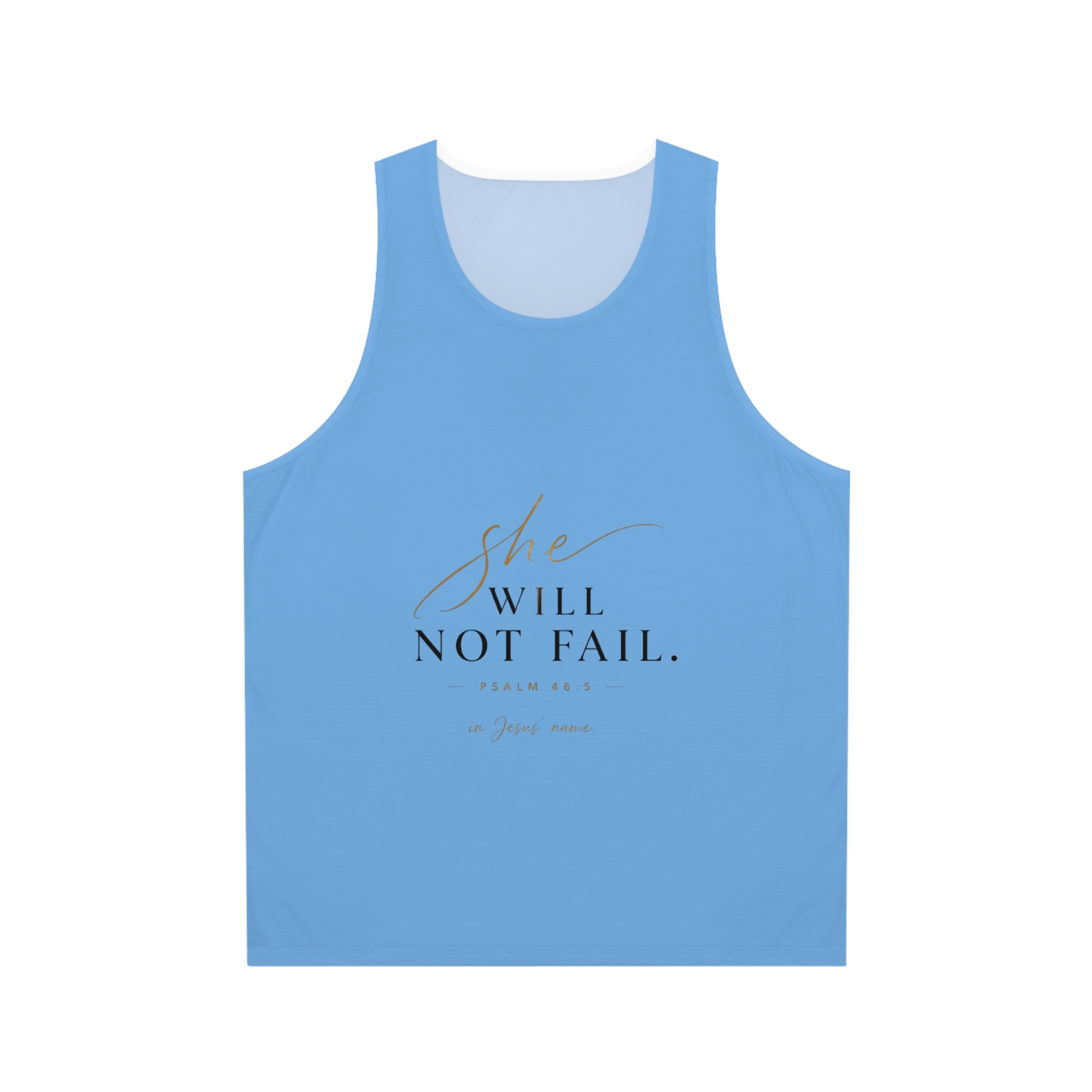 Inspirational 'She Will Not Fail' Tank Top - Image 2