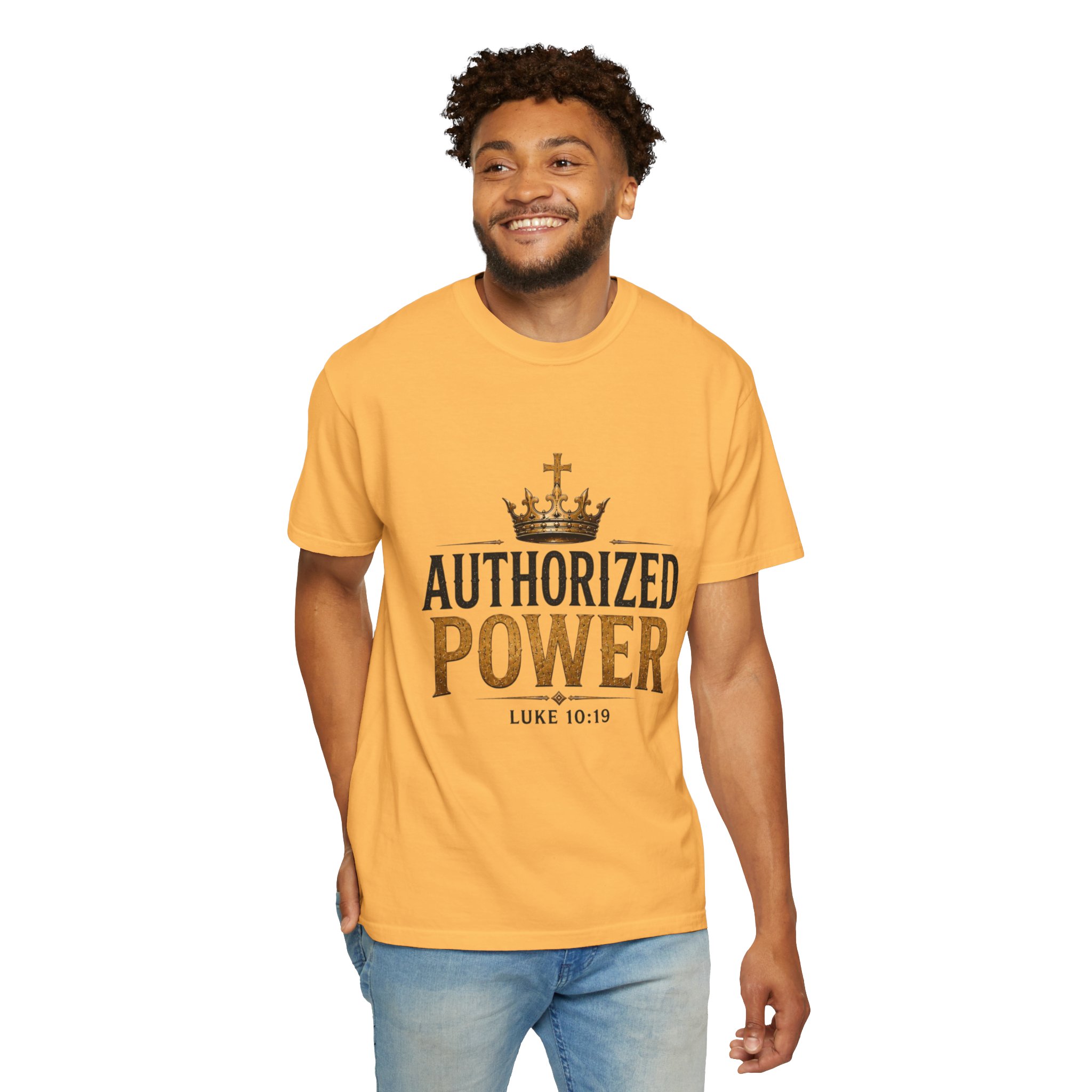 Authorized Power T-Shirt — "Authorized Power" Luke 10:19 Christian Faith Tee - Image 34