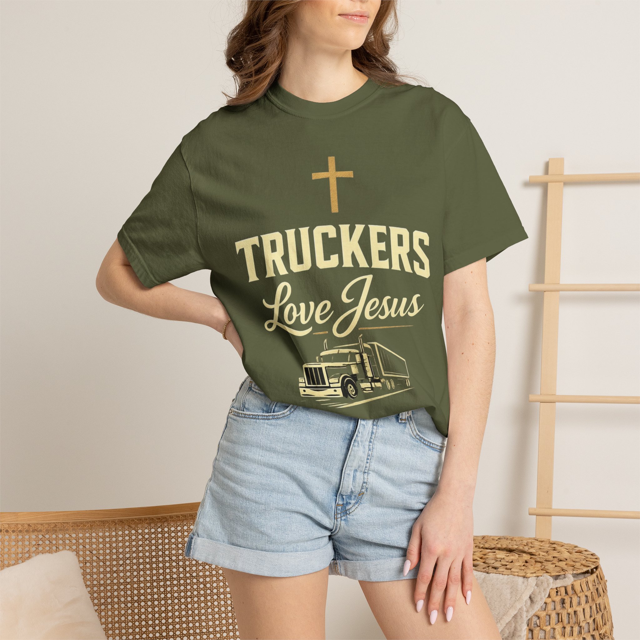 Truckers Love Jesus T-Shirt — Christian Trucker Gospel Tee - Image 14
