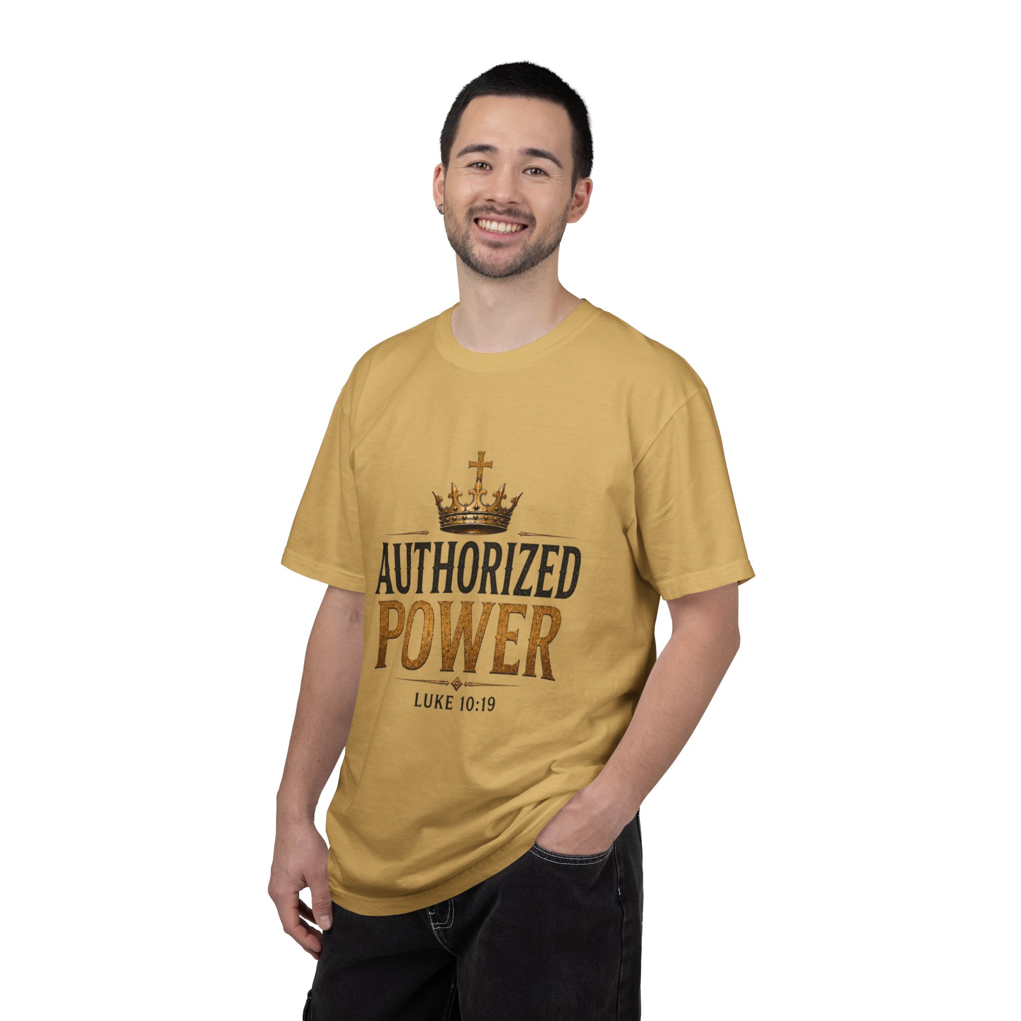 Authorized Power T-Shirt — "Authorized Power" Luke 10:19 Christian Faith Tee - Image 41