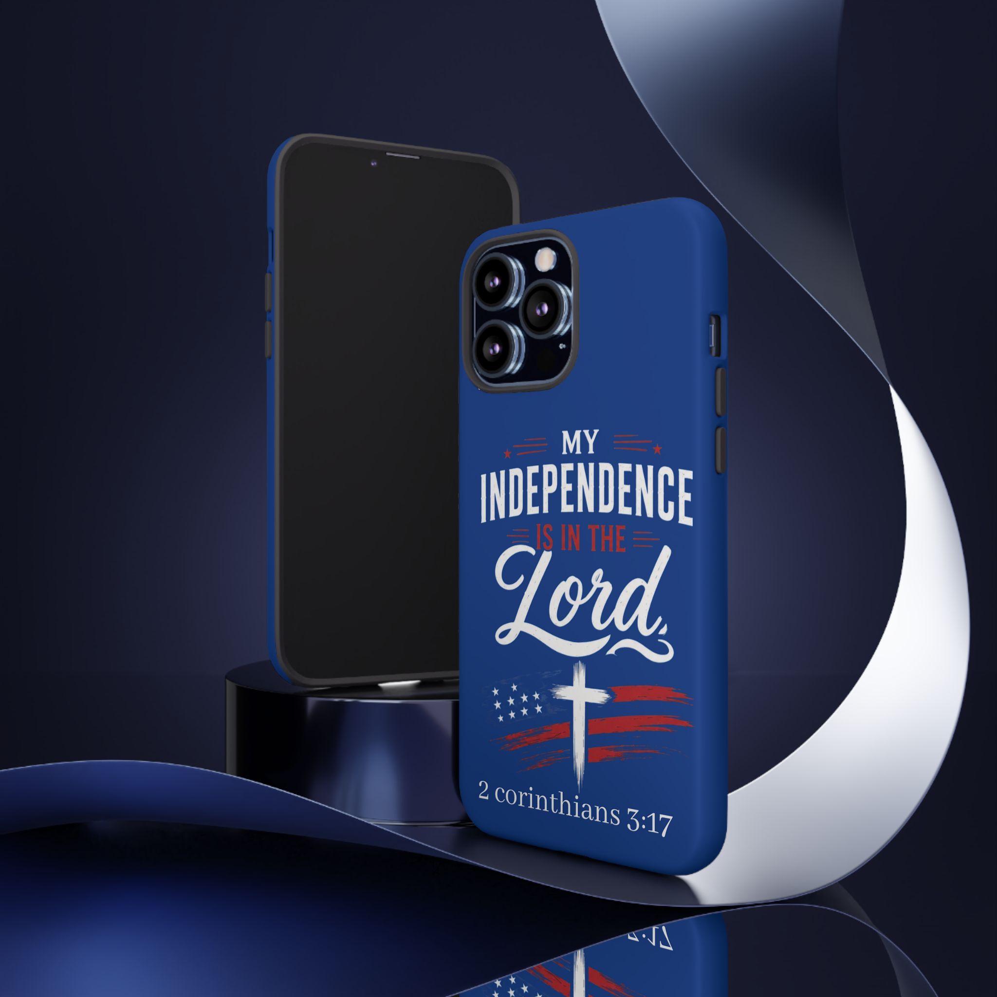 Christian Phone Case — "My Independence Is In The Lord" (2 Corinthians 3:17) - Image 50