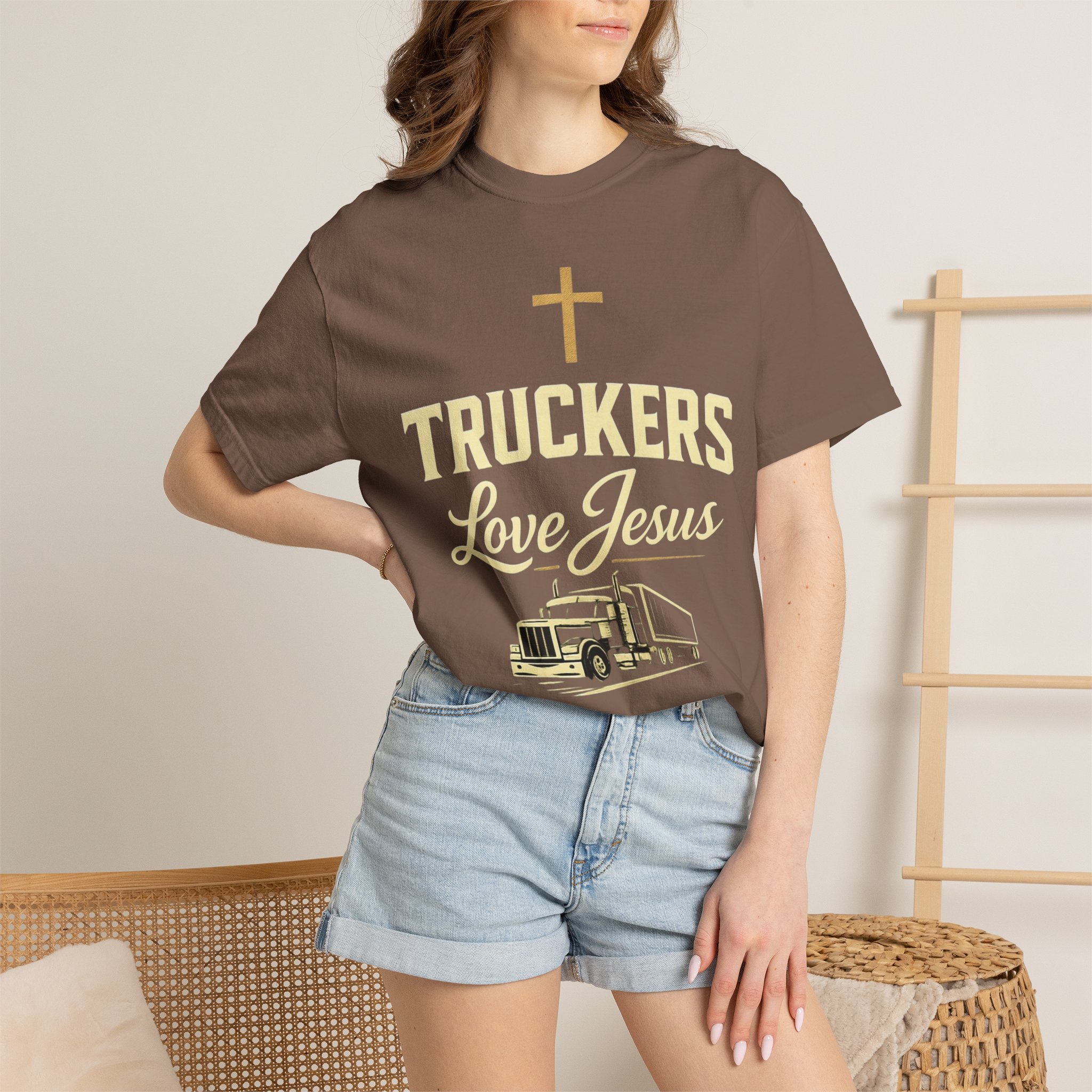 Truckers Love Jesus T-Shirt — Christian Trucker Gospel Tee - Image 9