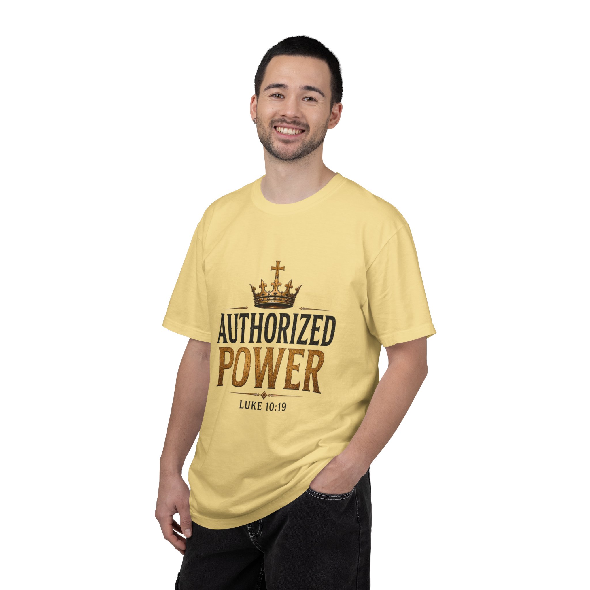 Authorized Power T-Shirt — "Authorized Power" Luke 10:19 Christian Faith Tee - Image 59