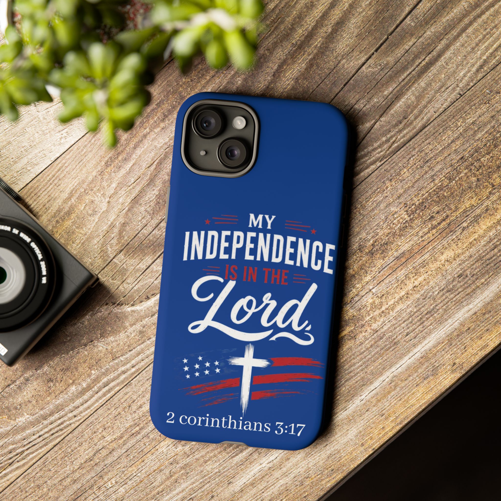 Christian Phone Case — "My Independence Is In The Lord" (2 Corinthians 3:17) - Image 114