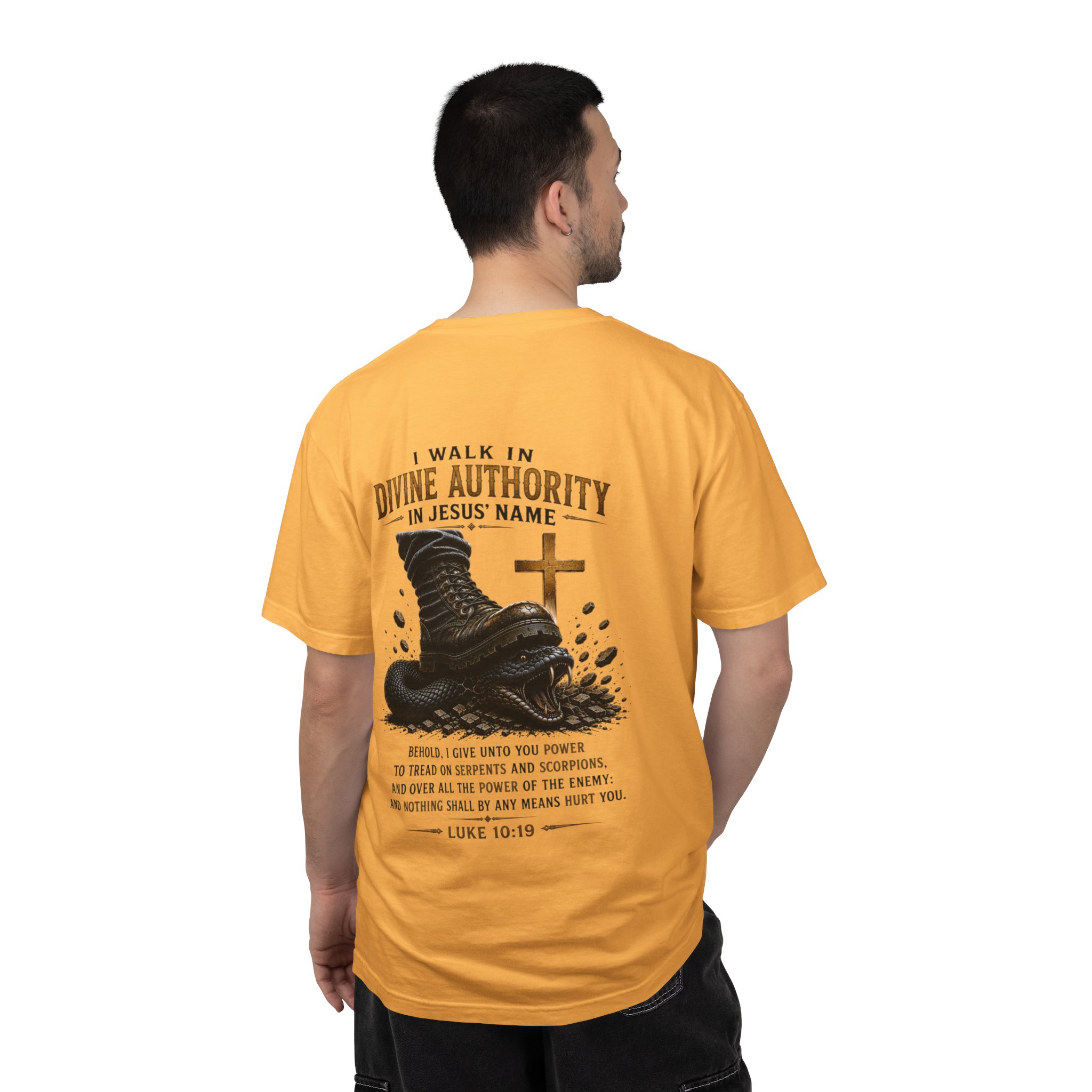 Authorized Power T-Shirt — "Authorized Power" Luke 10:19 Christian Faith Tee - Image 36
