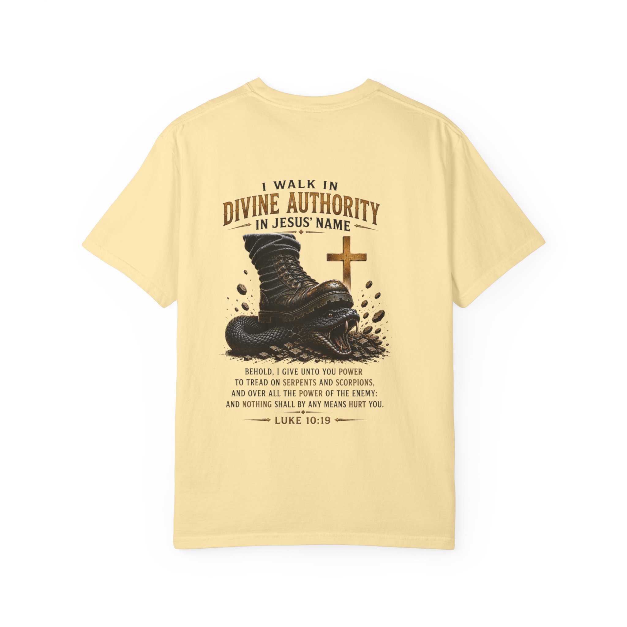 Authorized Power T-Shirt — "Authorized Power" Luke 10:19 Christian Faith Tee - Image 22