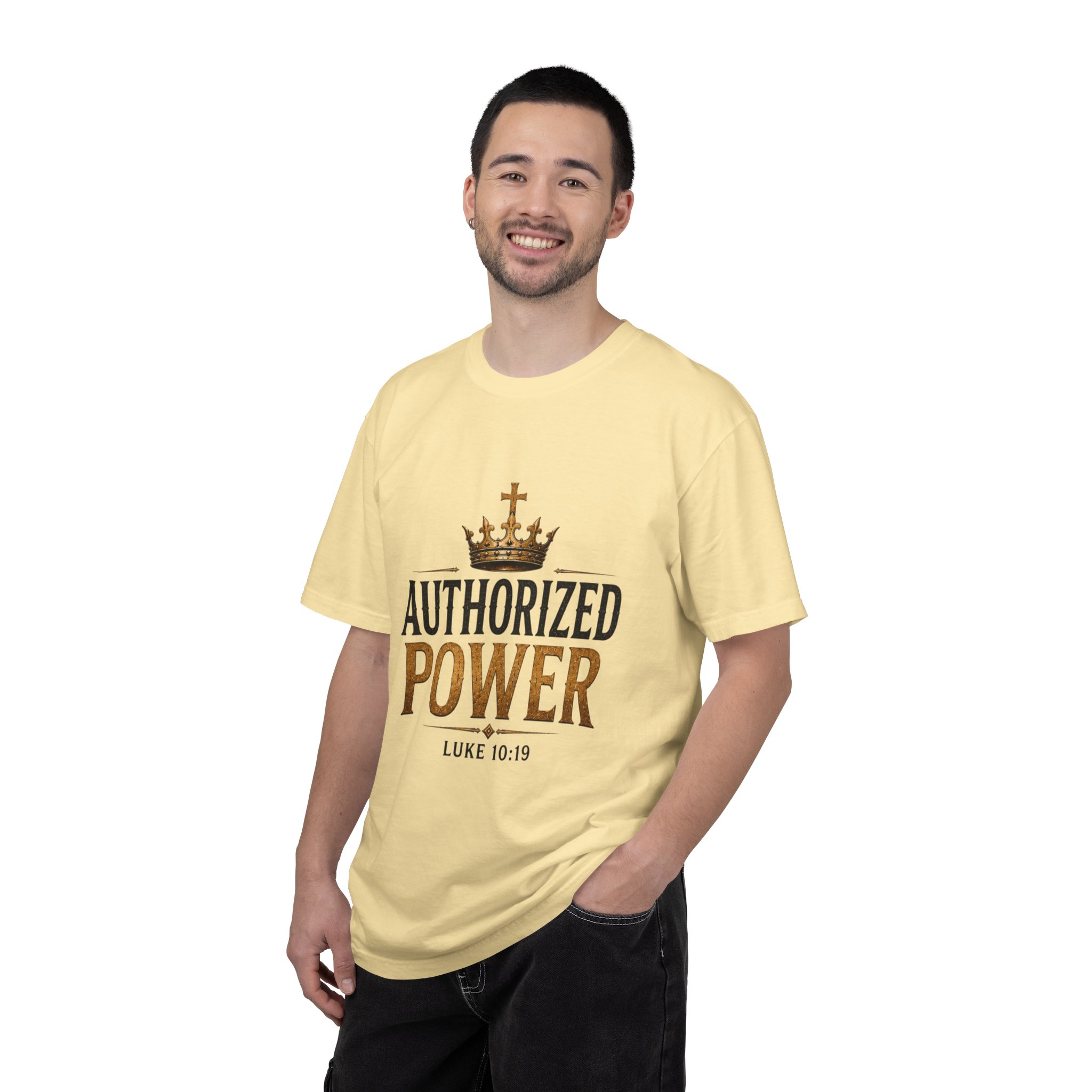 Authorized Power T-Shirt — "Authorized Power" Luke 10:19 Christian Faith Tee - Image 23