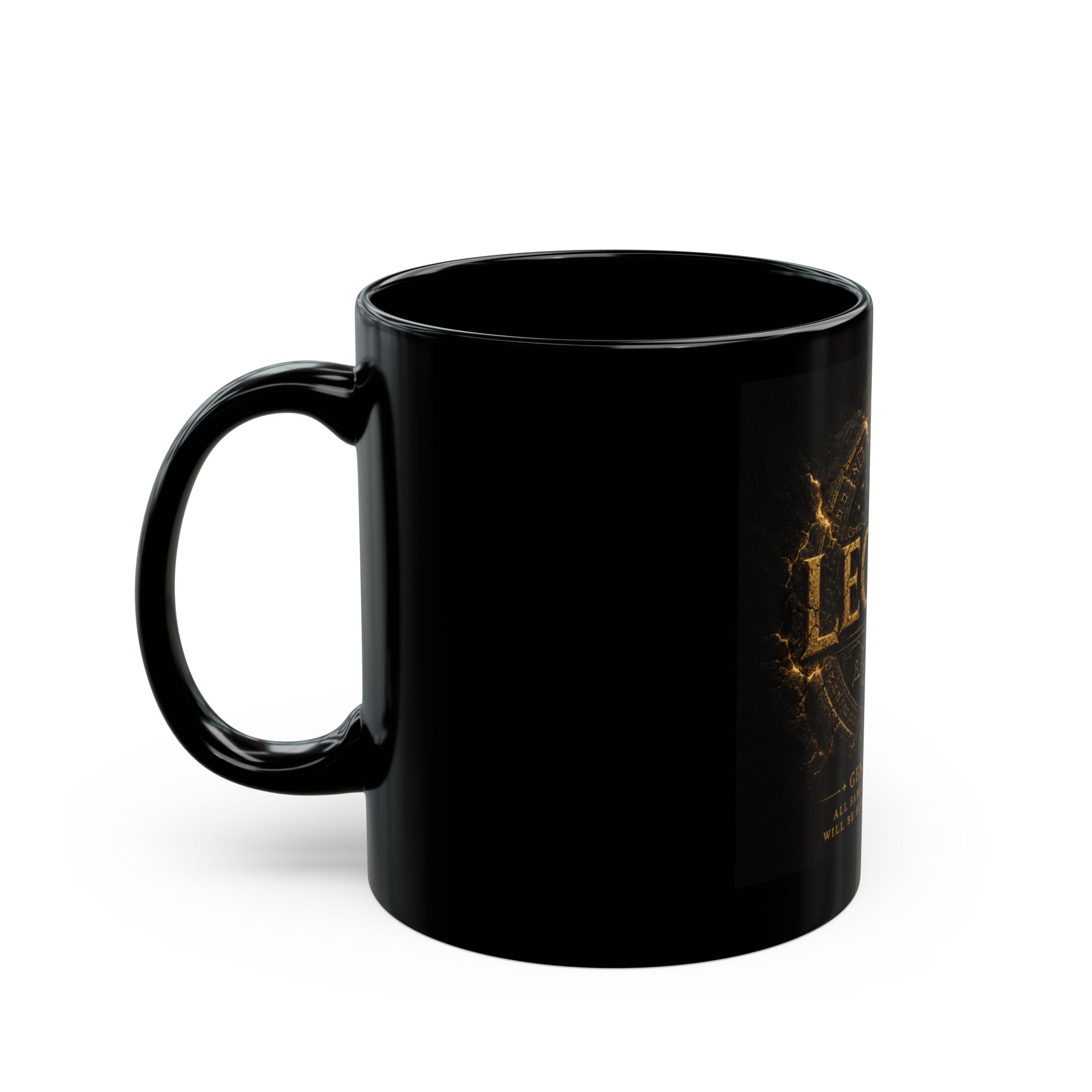 Legacy Scripture Coffee Mug – "Legacy" Genesis 12:3 Black Ceramic Mug - Image 3