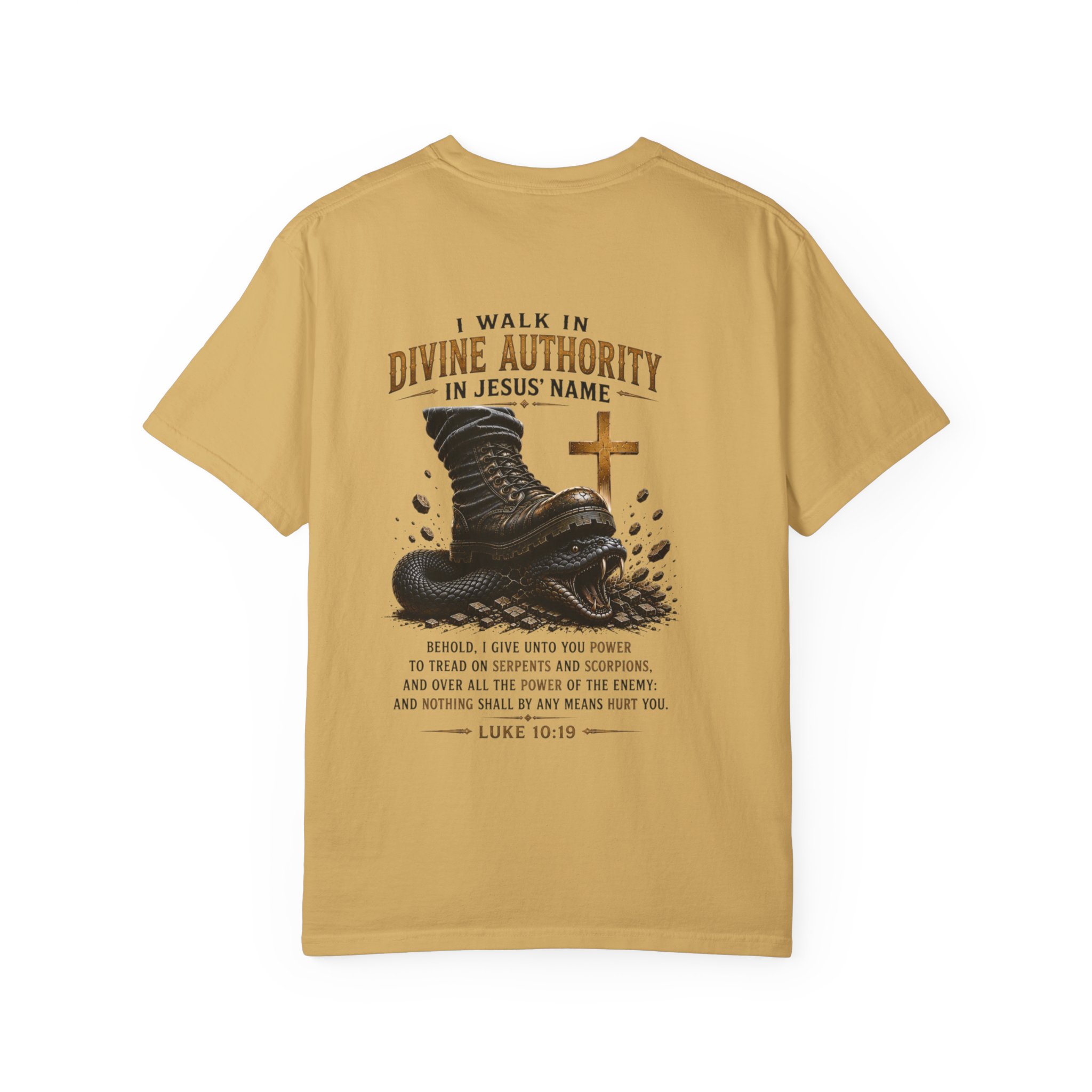 Authorized Power T-Shirt — "Authorized Power" Luke 10:19 Christian Faith Tee - Image 40