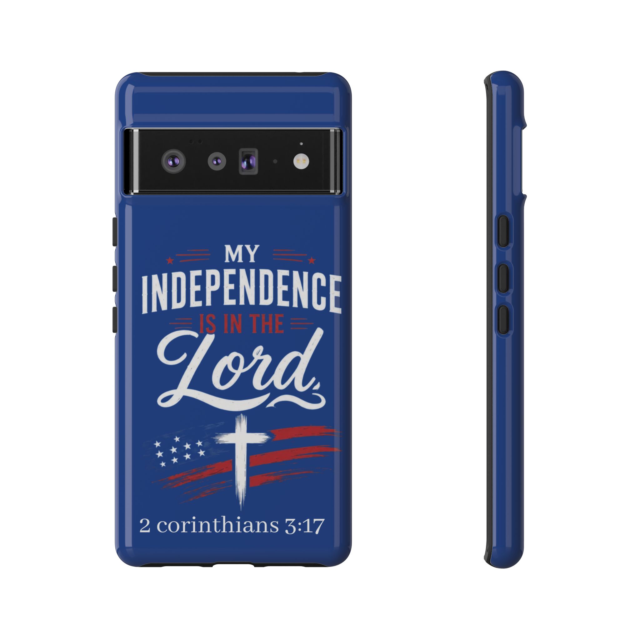 Christian Phone Case — "My Independence Is In The Lord" (2 Corinthians 3:17) - Image 95