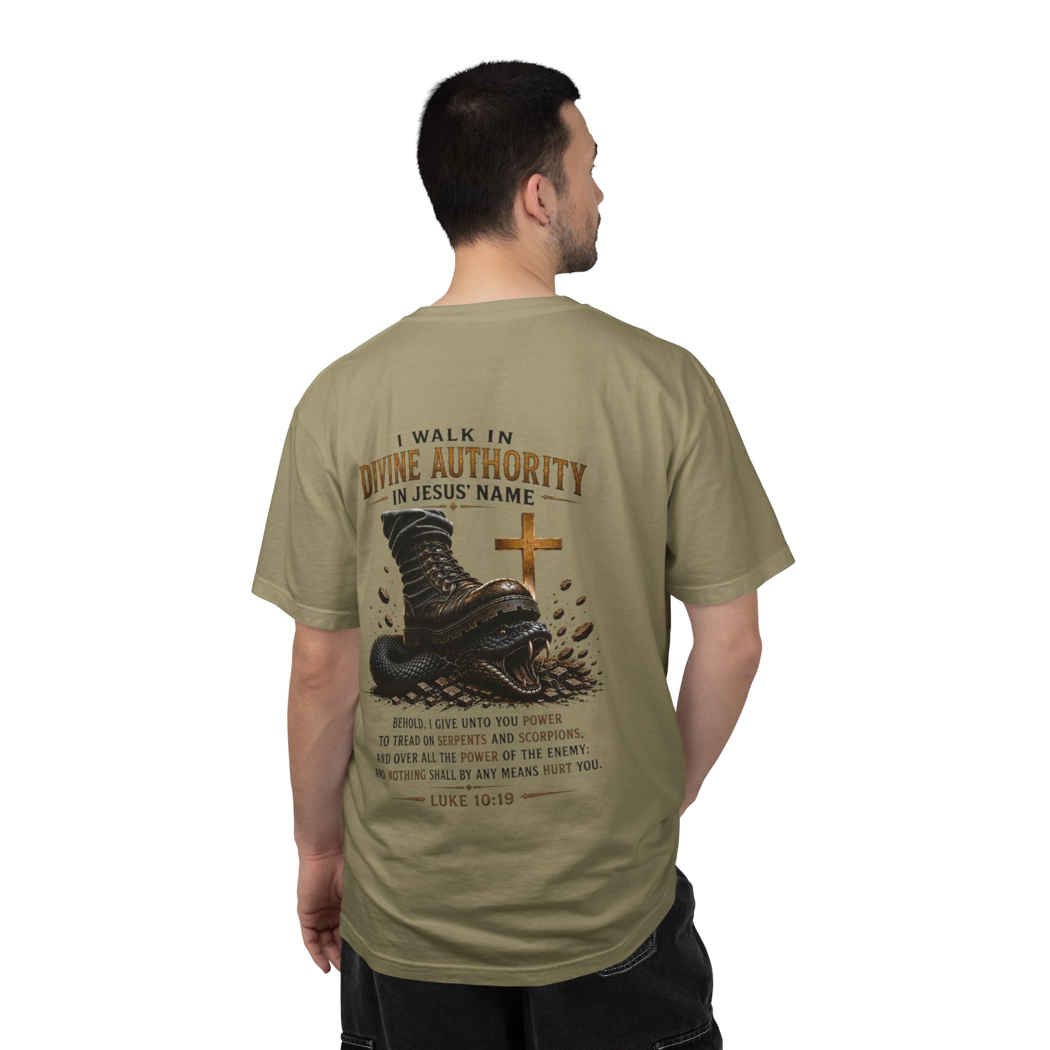 Authorized Power T-Shirt — "Authorized Power" Luke 10:19 Christian Faith Tee - Image 54