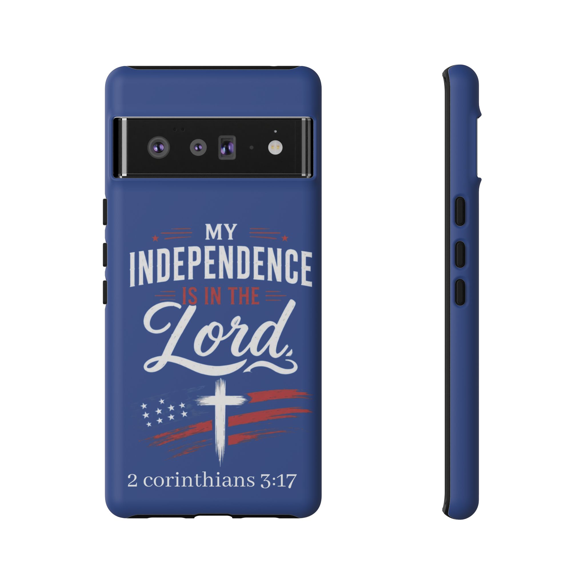 Christian Phone Case — "My Independence Is In The Lord" (2 Corinthians 3:17) - Image 99