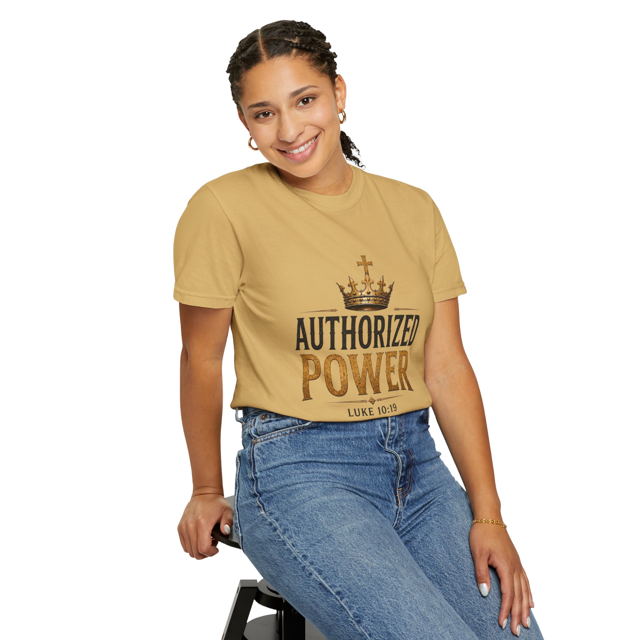 Authorized Power T-Shirt — "Authorized Power" Luke 10:19 Christian Faith Tee - Image 42