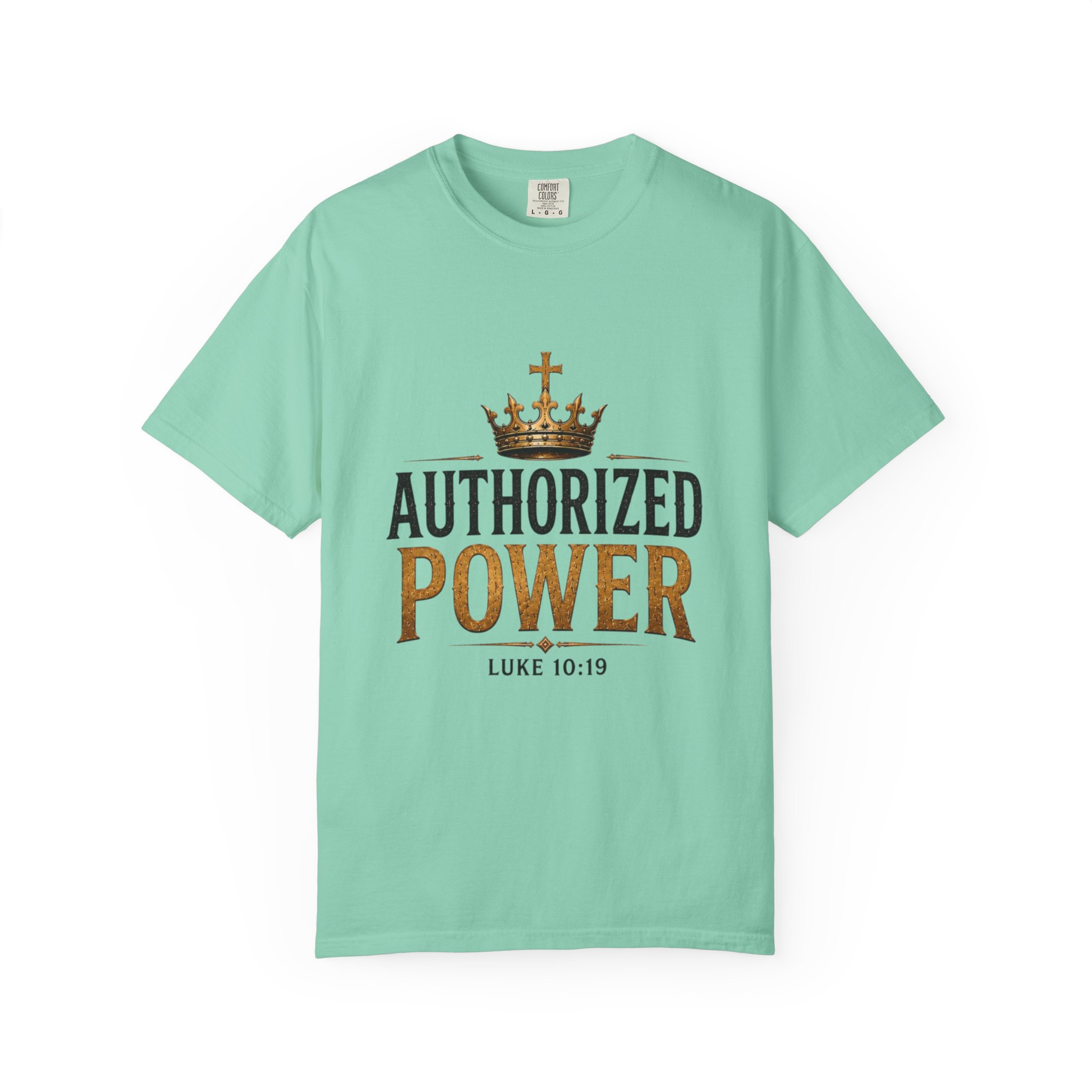 Authorized Power T-Shirt — "Authorized Power" Luke 10:19 Christian Faith Tee - Image 73