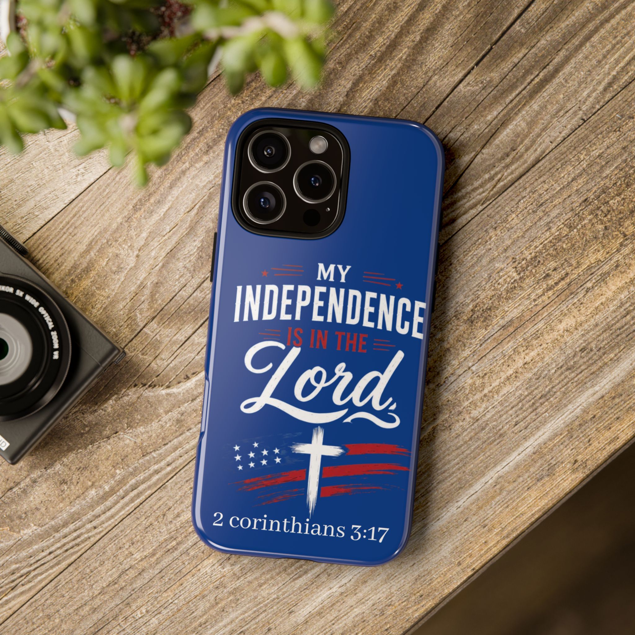 Christian Phone Case — "My Independence Is In The Lord" (2 Corinthians 3:17) - Image 186