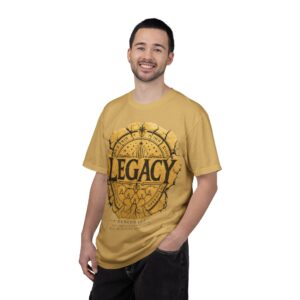 The Abraham Legacy Graphic T-Shirt — Vintage Gold Emblem Tee (Genesis 12:3