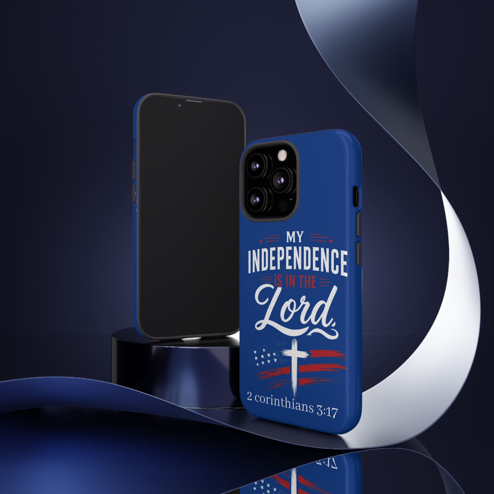 Christian Phone Case — "My Independence Is In The Lord" (2 Corinthians 3:17) - Image 44