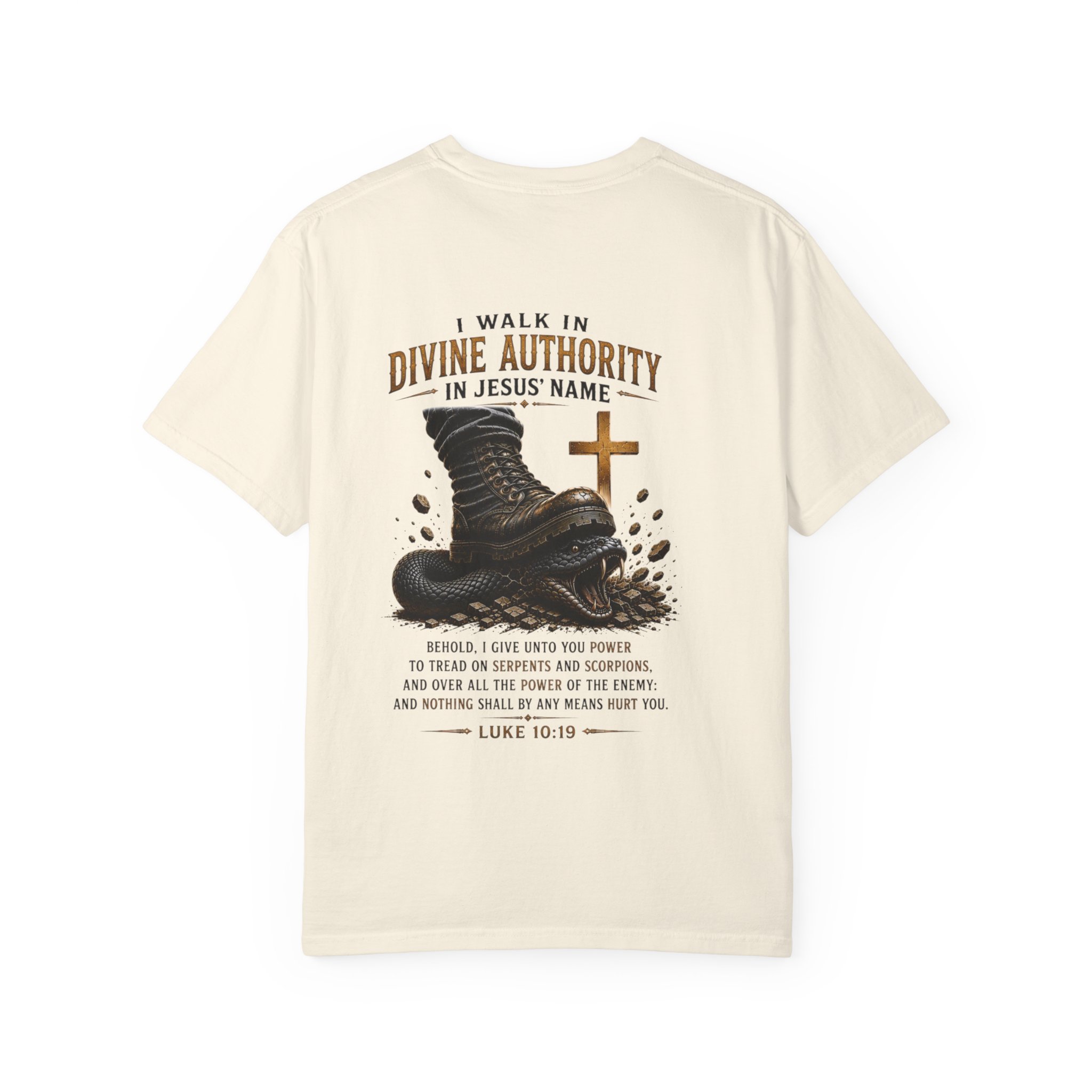 Authorized Power T-Shirt — "Authorized Power" Luke 10:19 Christian Faith Tee - Image 13