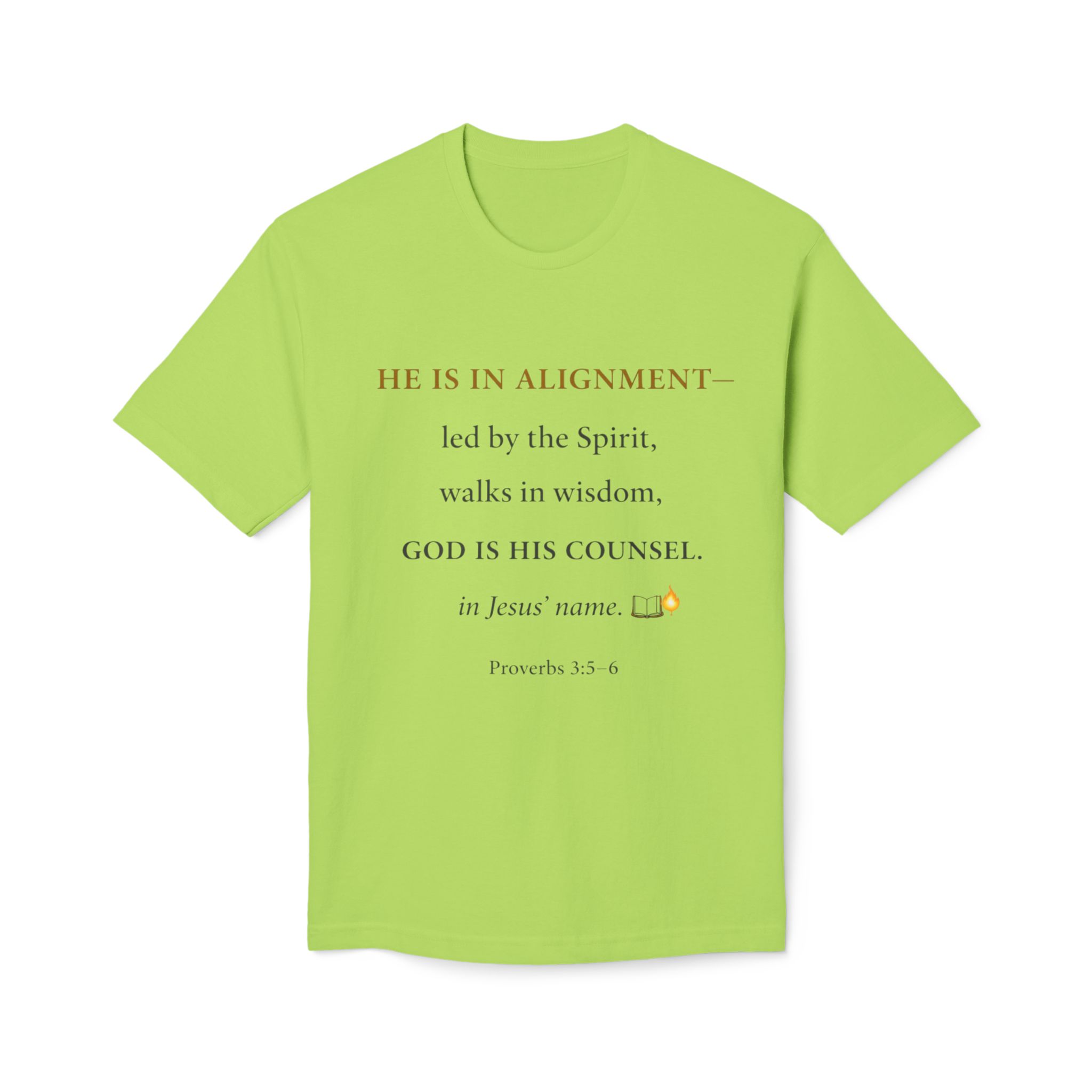 Men’s Godly Alignment T-Shirt — "He Is in Alignment" Proverbs 1:5–8 Inspirational Tee - Image 23