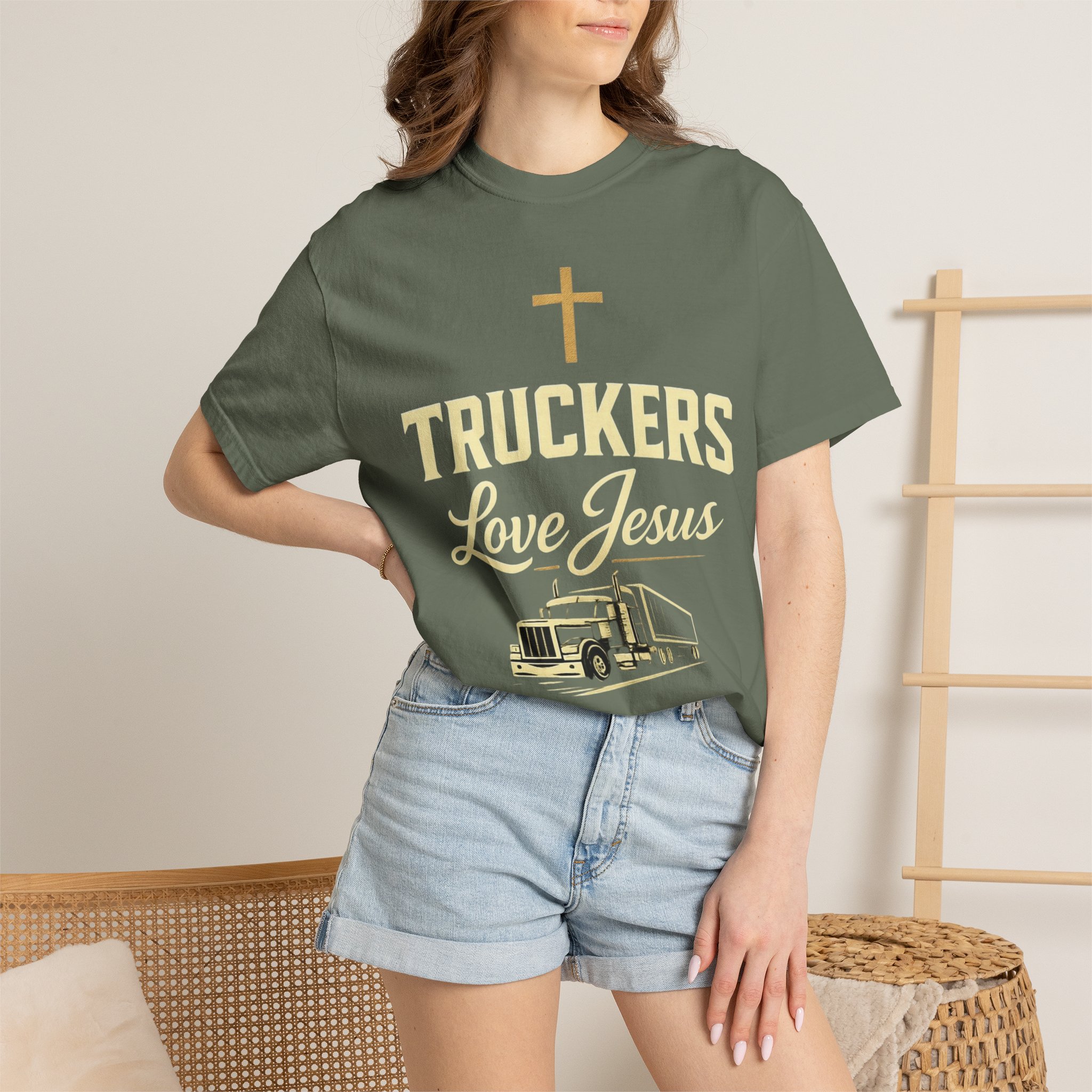 Truckers Love Jesus T-Shirt — Christian Trucker Gospel Tee - Image 19