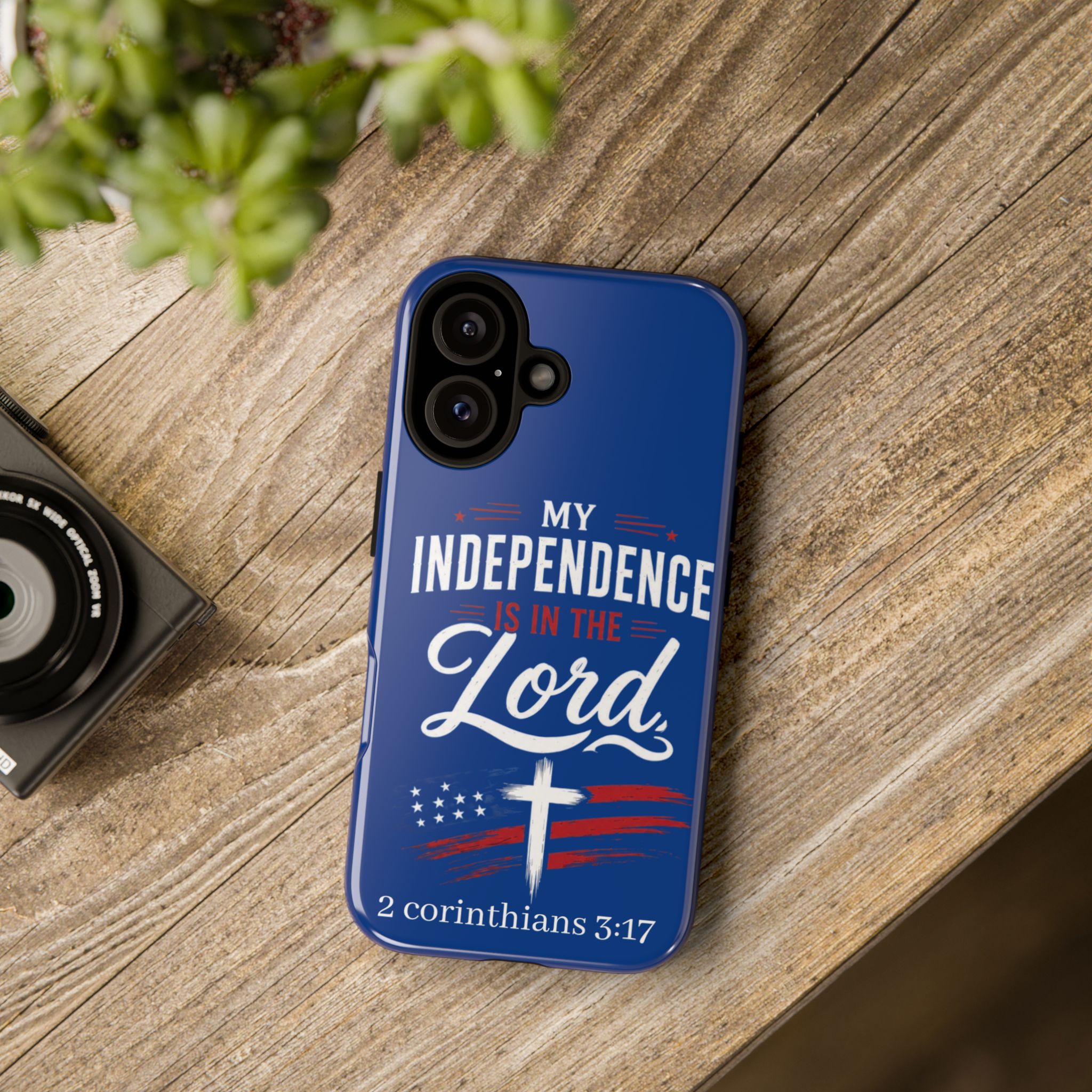 Christian Phone Case — "My Independence Is In The Lord" (2 Corinthians 3:17) - Image 4