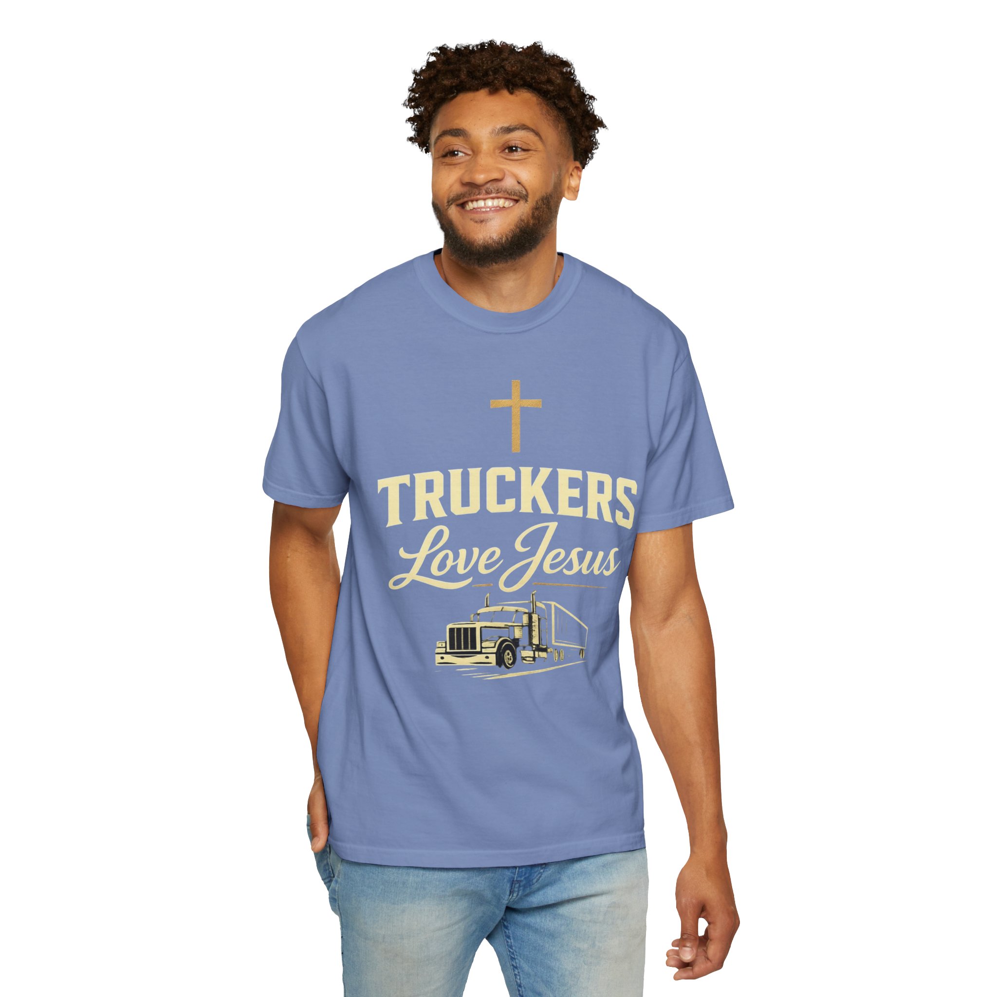Truckers Love Jesus T-Shirt — Christian Trucker Gospel Tee - Image 30