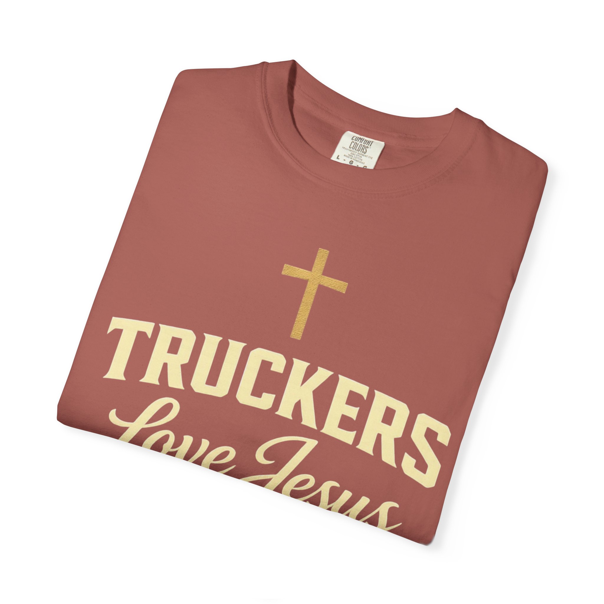 Truckers Love Jesus T-Shirt — Christian Trucker Gospel Tee - Image 63