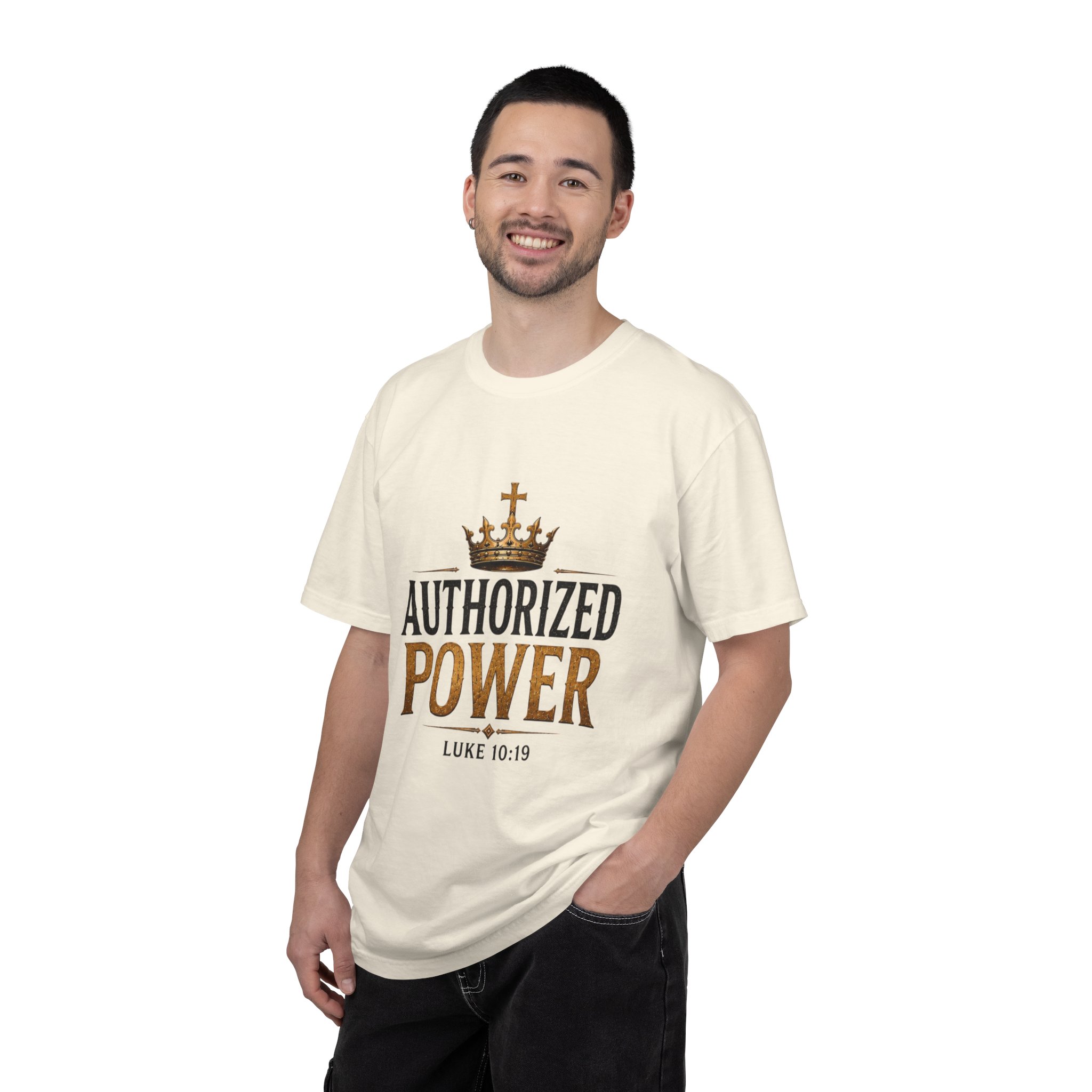 Authorized Power T-Shirt — "Authorized Power" Luke 10:19 Christian Faith Tee - Image 14