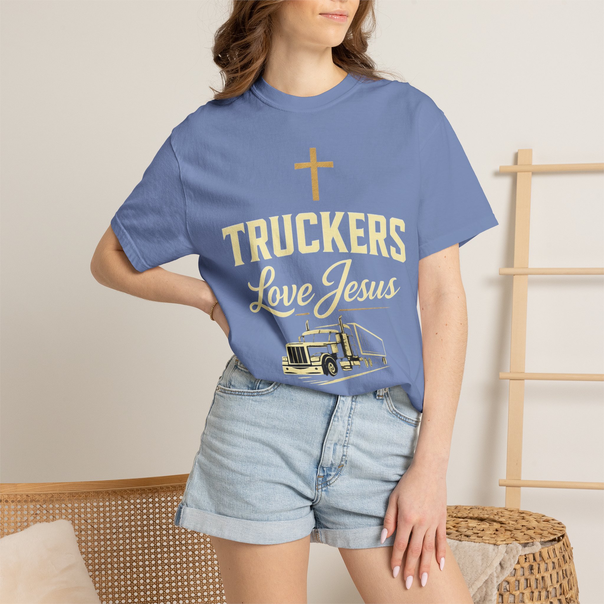 Truckers Love Jesus T-Shirt — Christian Trucker Gospel Tee - Image 29
