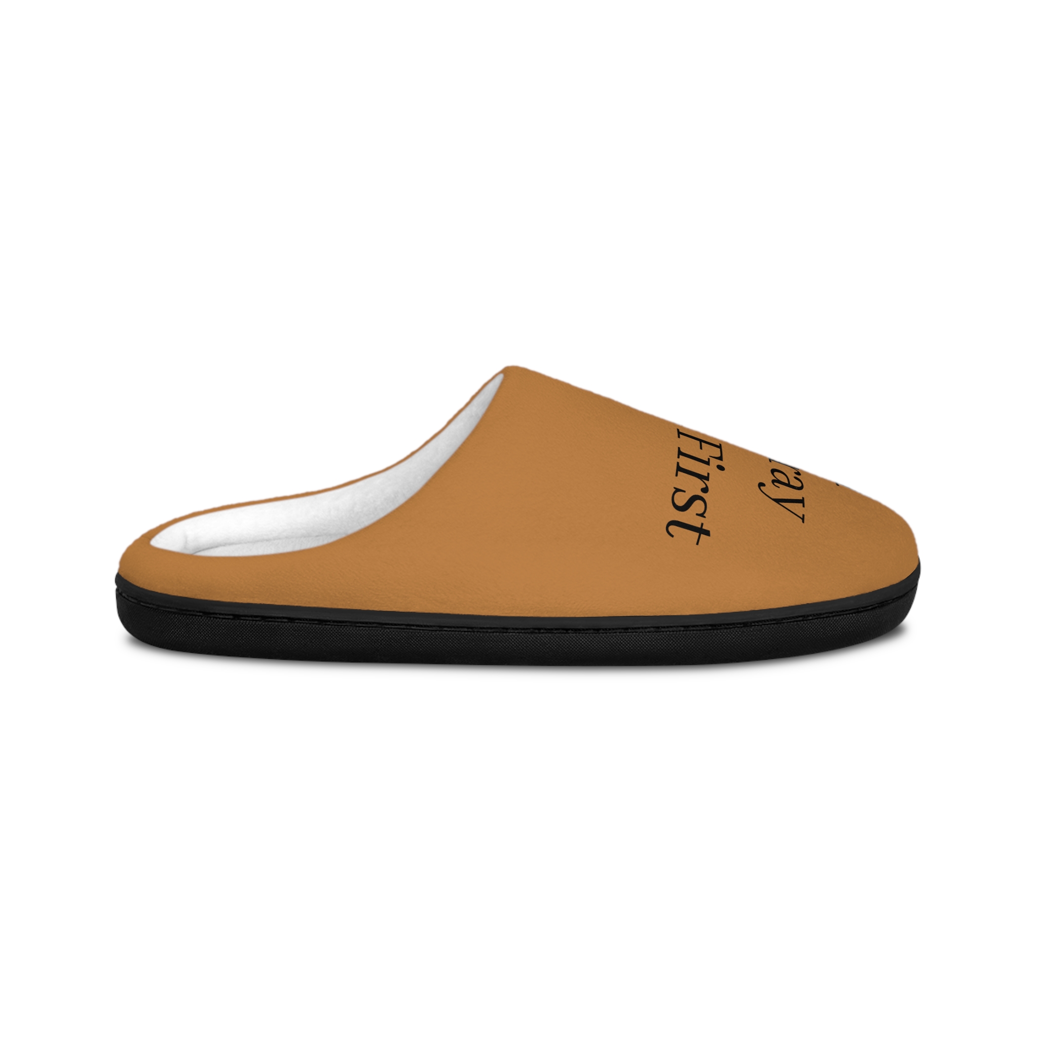 Pray First Men's Indoor Slippers — Cozy Scripture-Inspired House Shoes - Image 2