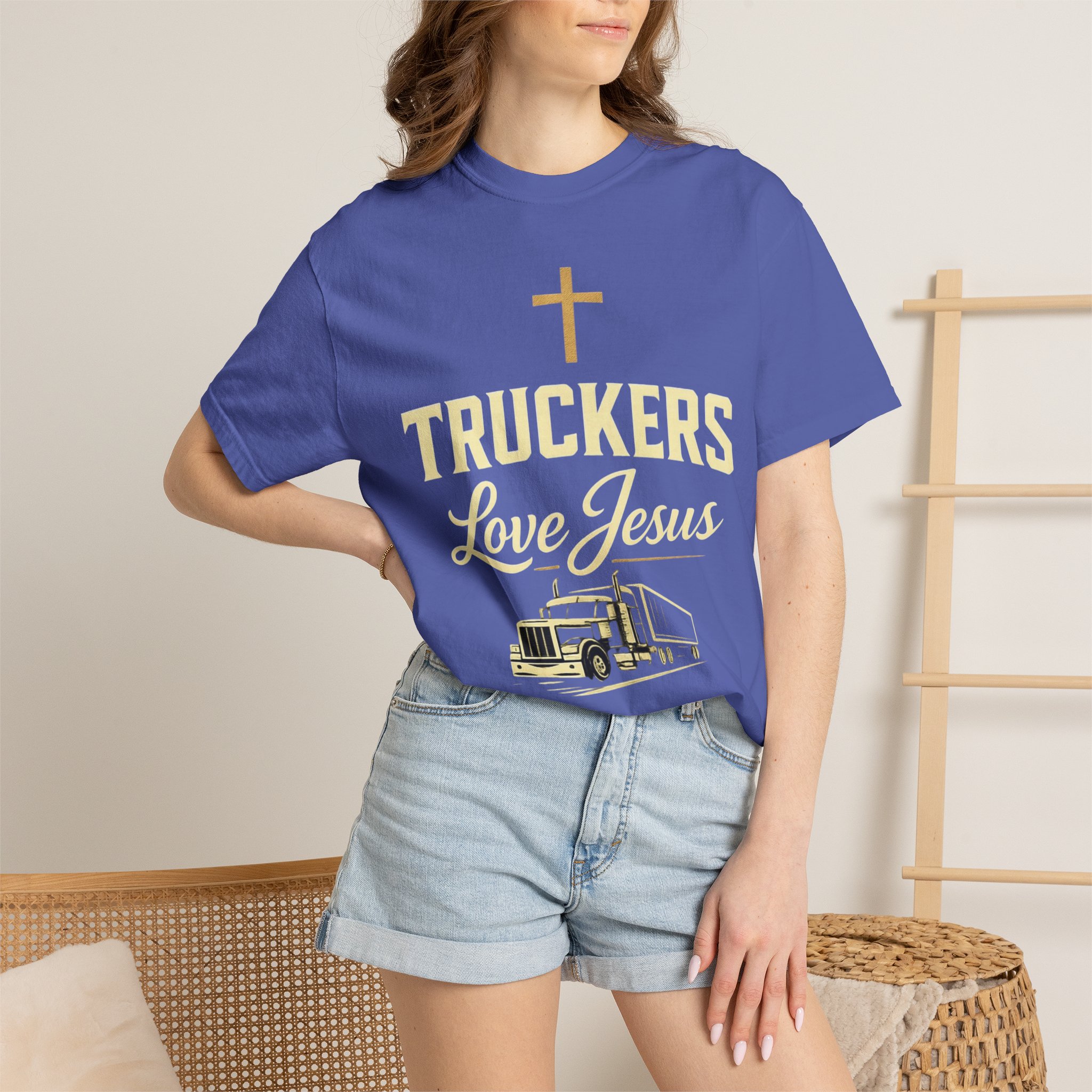 Truckers Love Jesus T-Shirt — Christian Trucker Gospel Tee - Image 34