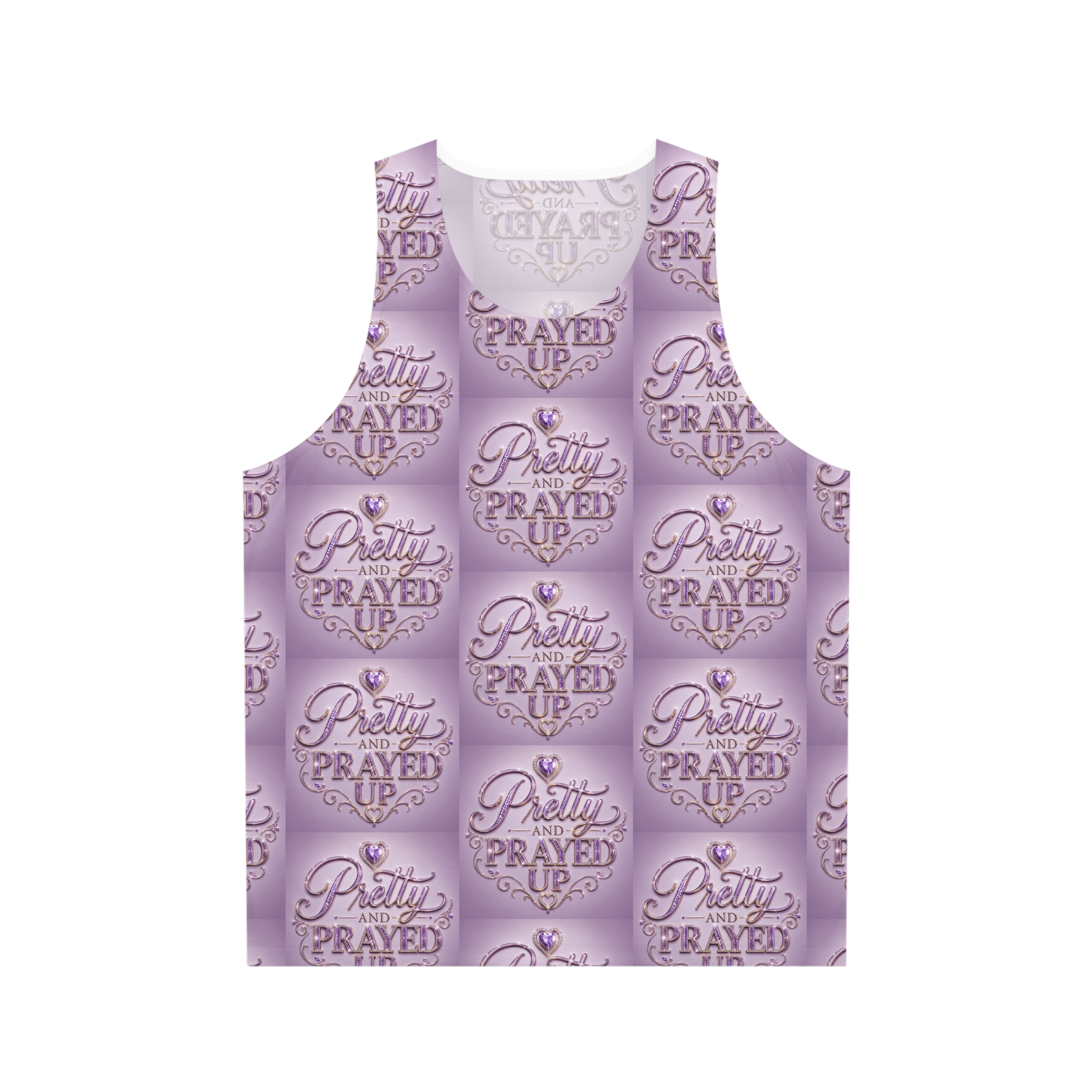 Prayed up tank top purple