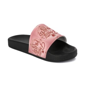 Pretty and Prayed up women’s slides red