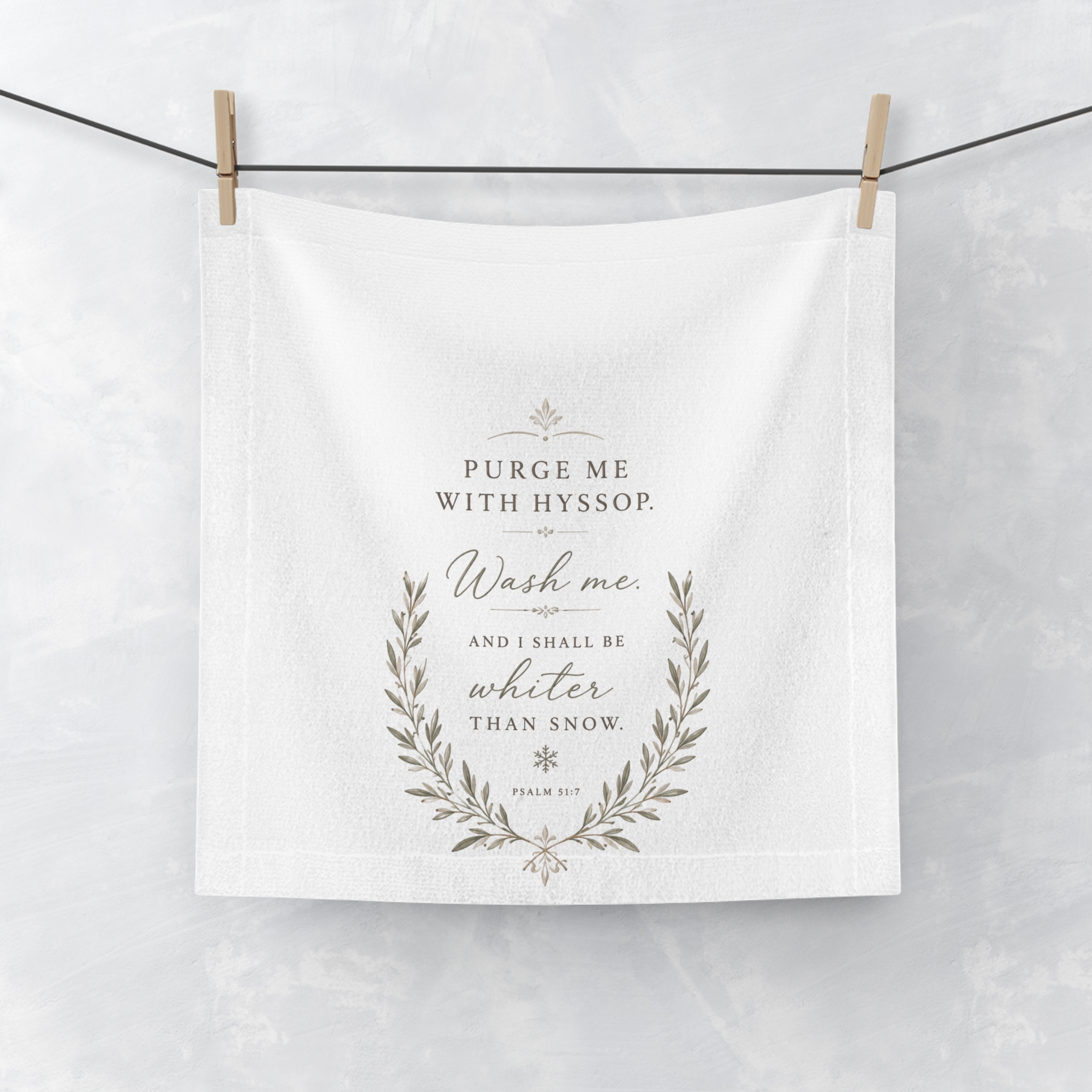 Psalms 51 Face Towel - Image 3
