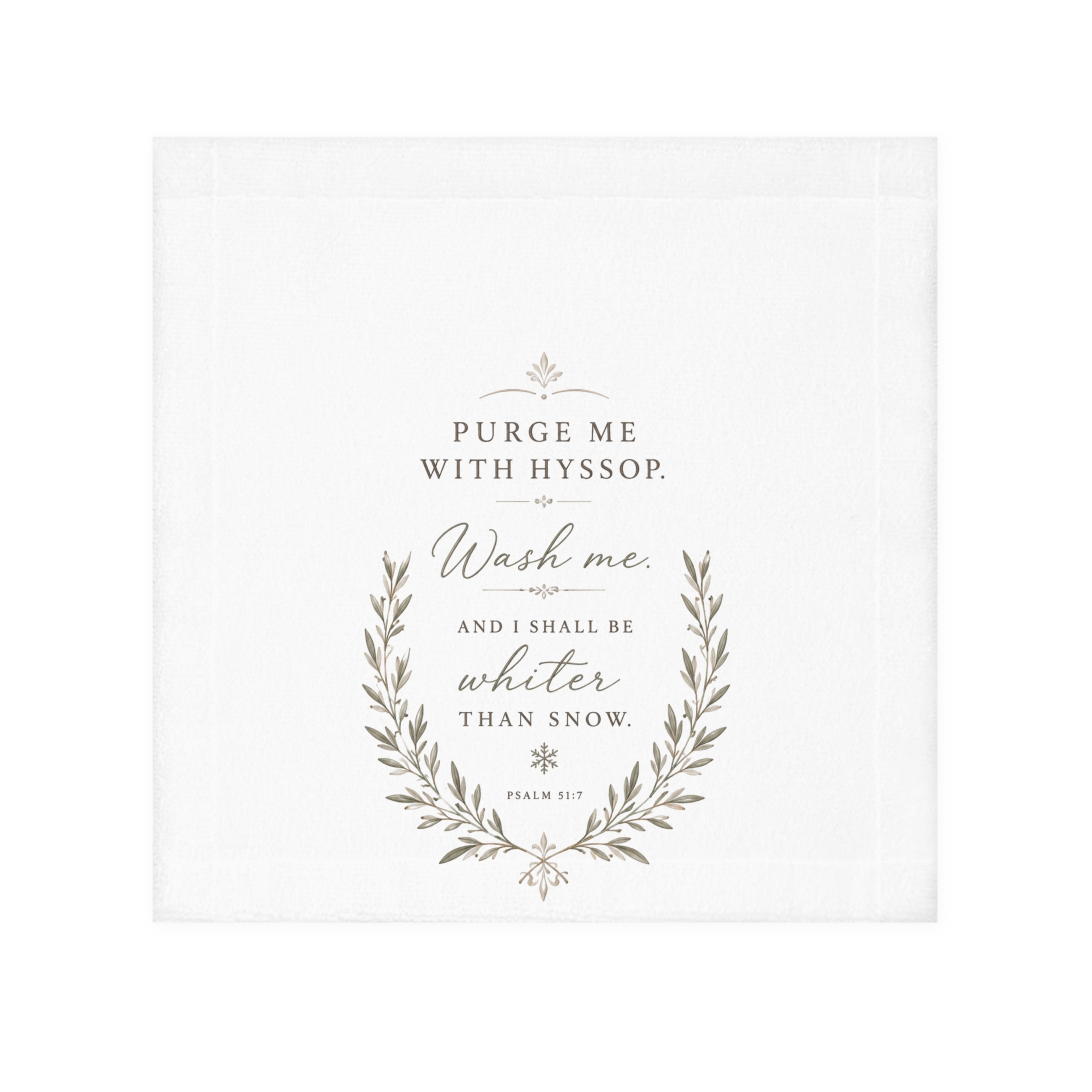 Psalms 51 Face Towel