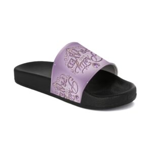 Pretty and Prayed up women slides, purple