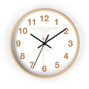 Holy Wall Clock Gold