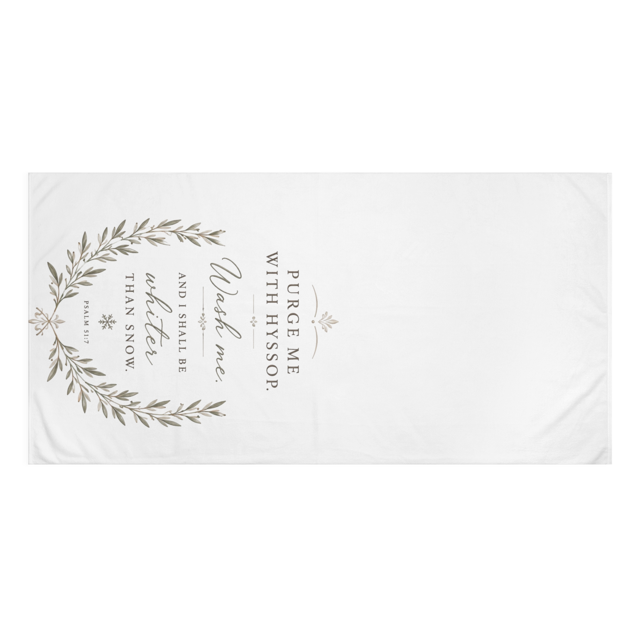 Psalms 51 Mink cotton Towel - Image 2