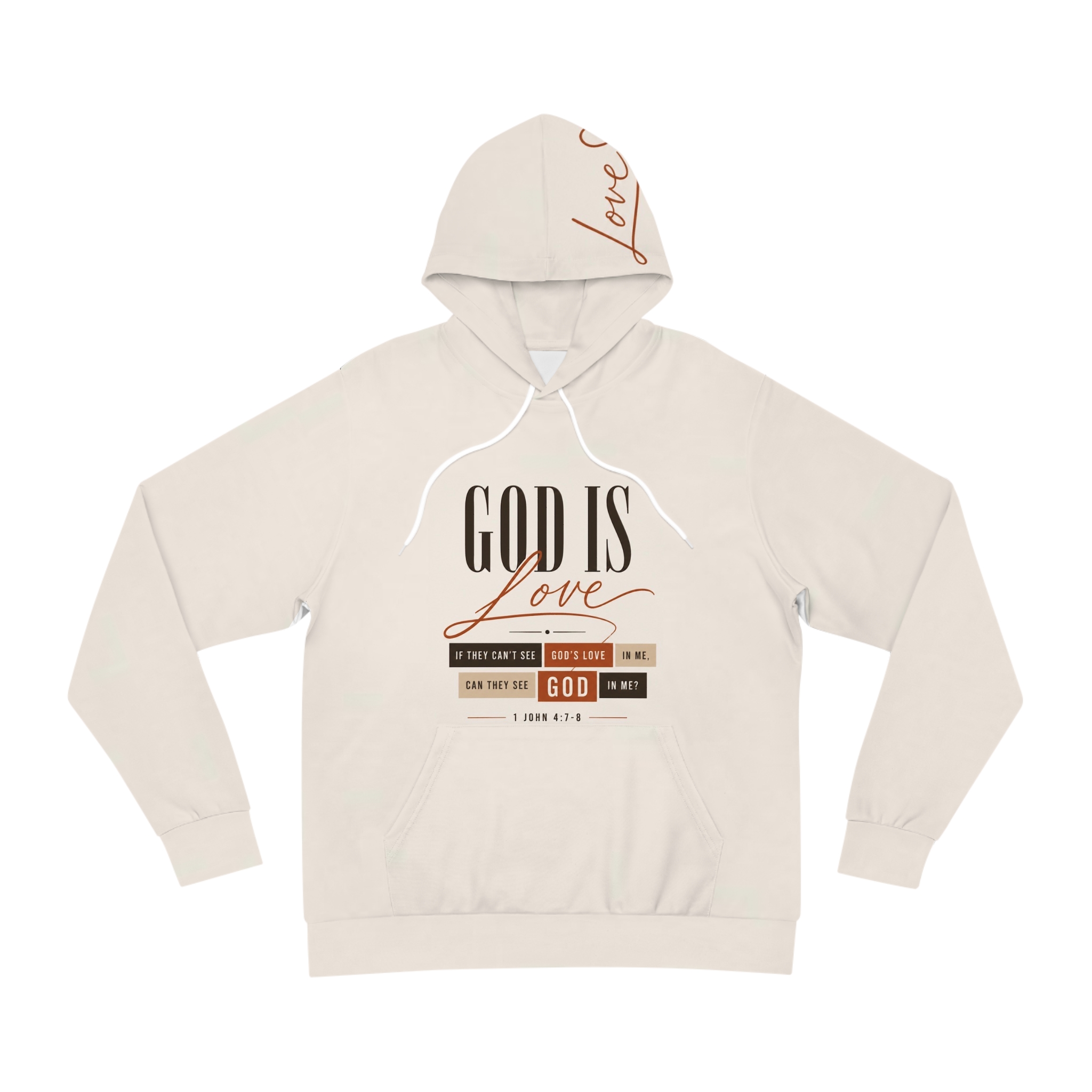 God Is Love Hoodie — Inspirational Christian Faith Pullover