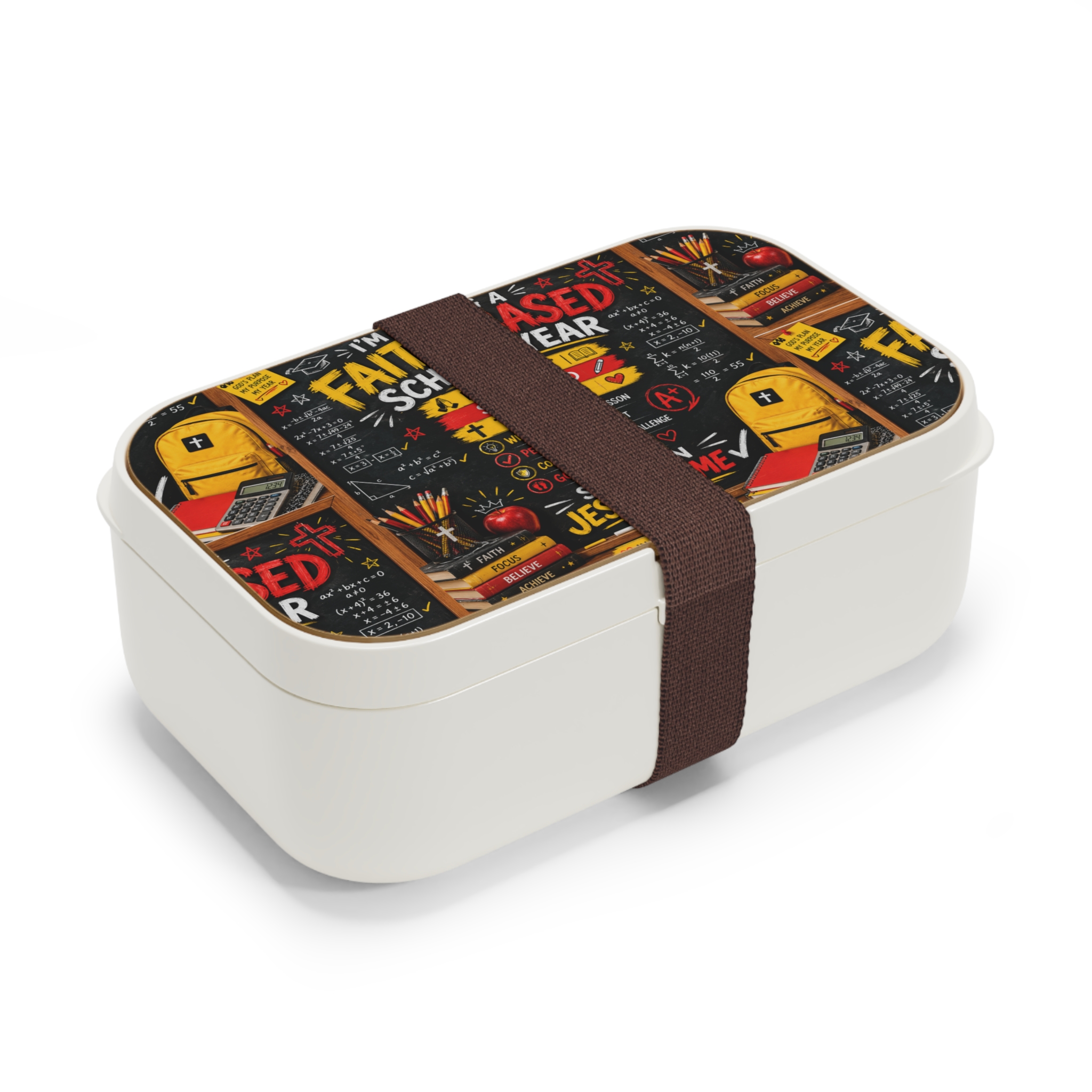 Faith-Based Bento Lunch Box — 'I'm Having a Faith-Based School Year' Christian Kids Lunchbox - Image 2