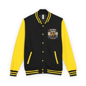 Letterman Jacket - “My Faith in Jesus A+” Christian Varsity Jacket