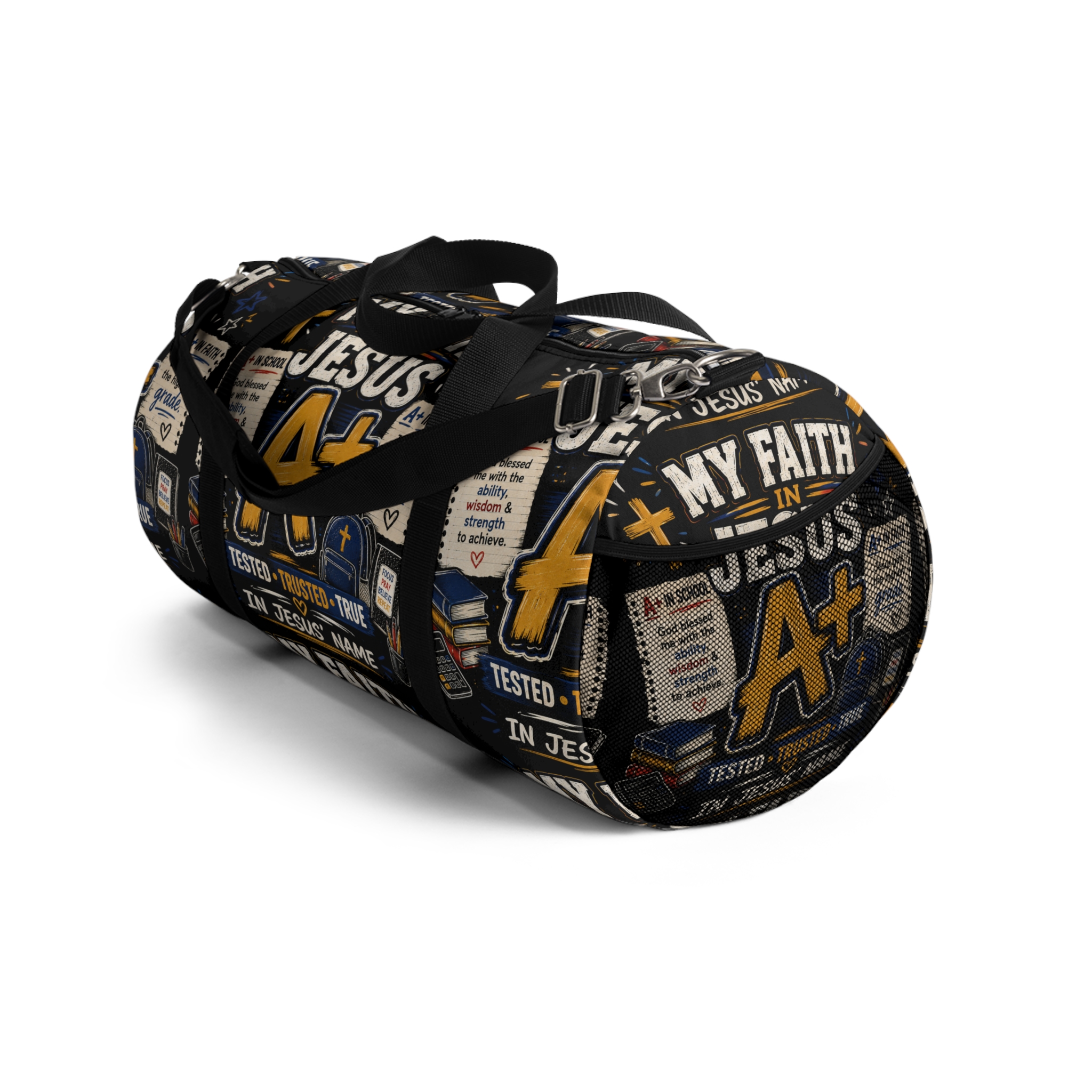 Faith A+ Duffel Bag — Christian Inspirational Travel Gym Bag - Image 4