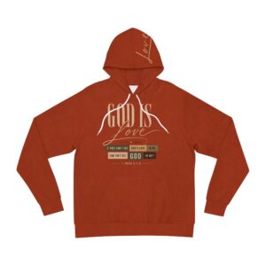 God Is Love Hoodie – Christian Scripture Pullover (1 John 4:8)