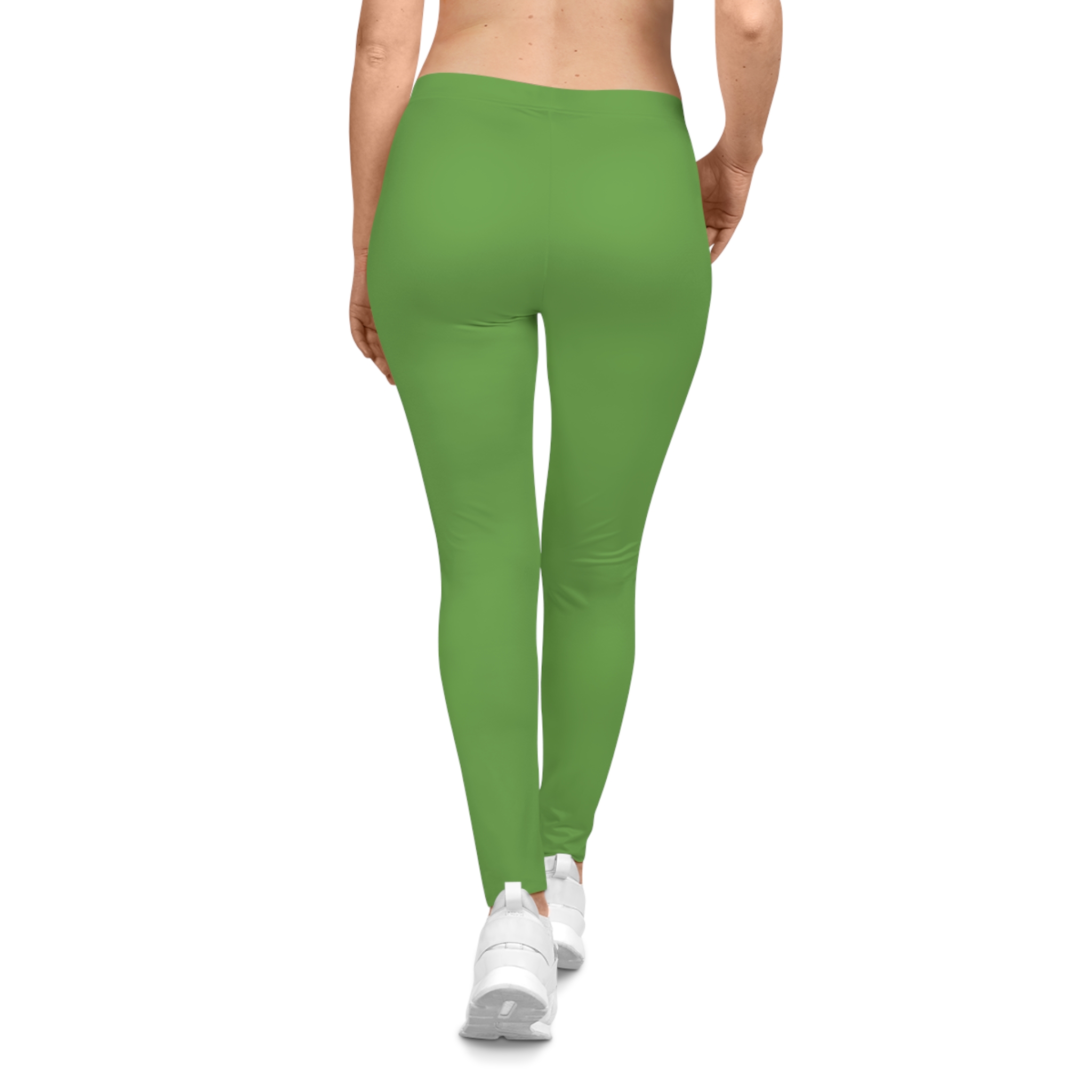 God Is Women's Leggings – Inspirational Faith-Based Green Yoga Leggings - Image 4