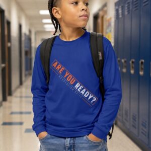 Blue Long Sleeve Shirt – "Are You Ready? My Ways Are Not Coming Back, Jesus Is" Christian Faith Tee
