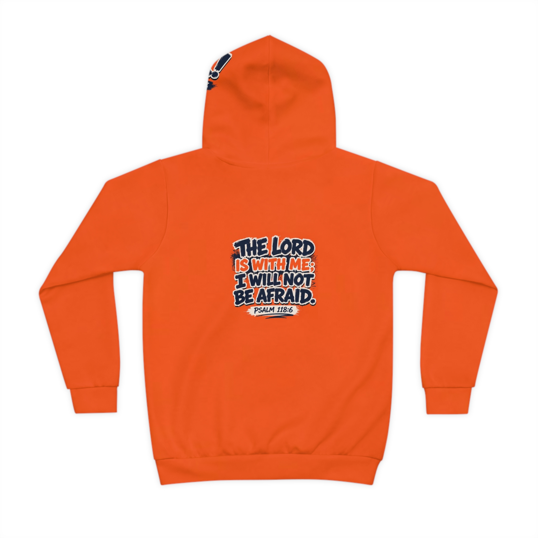 Children's Hoodie - "God's Got Me" Christian Kids Pullover with Psalm 118:6 Back Design - Image 2