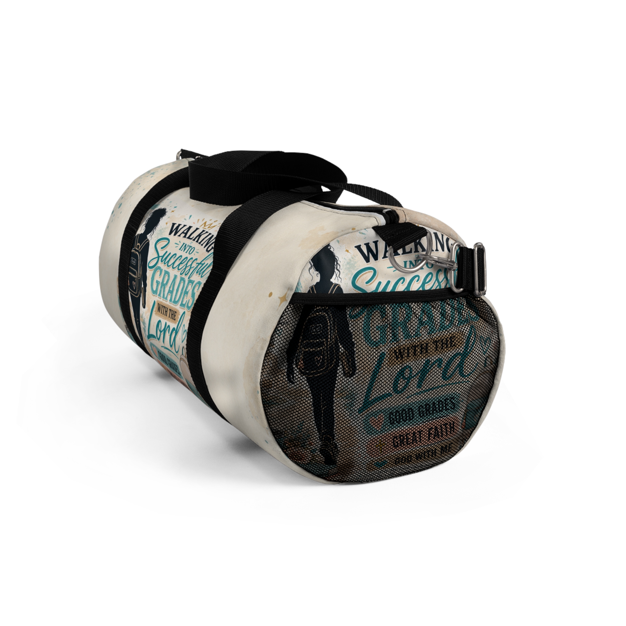 Inspirational Christian Duffel Bag — "Walking Into Successful Grades with the Lord" - Image 8