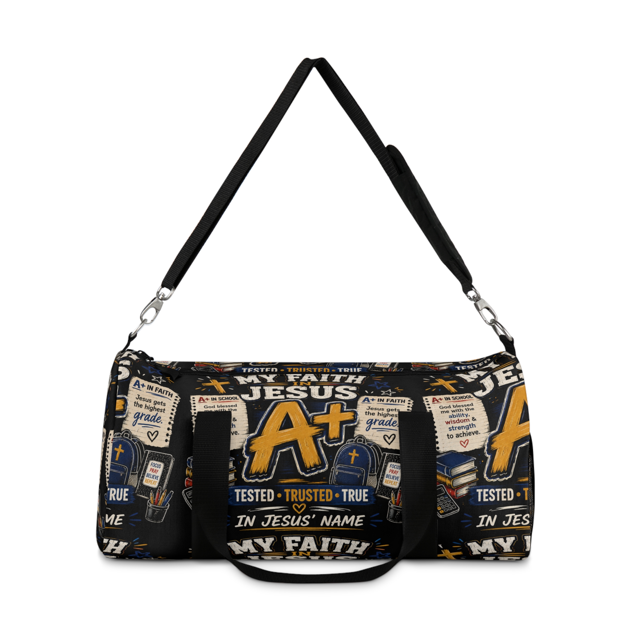 Faith A+ Duffel Bag — Christian Inspirational Travel Gym Bag - Image 6