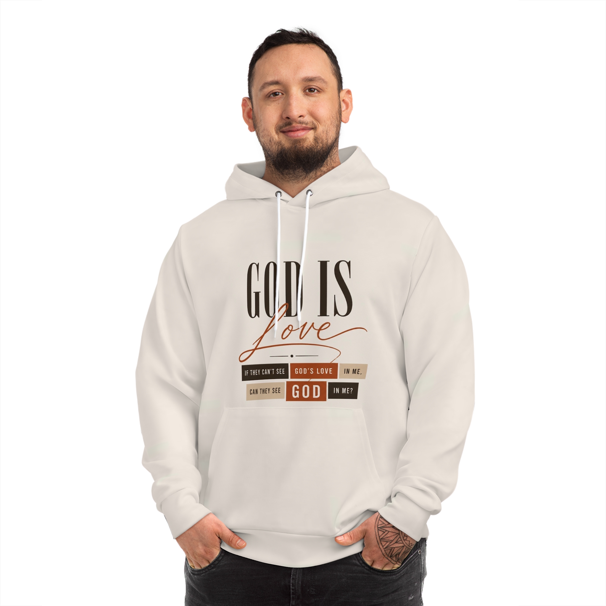 God Is Love Hoodie — Inspirational Christian Faith Pullover - Image 3