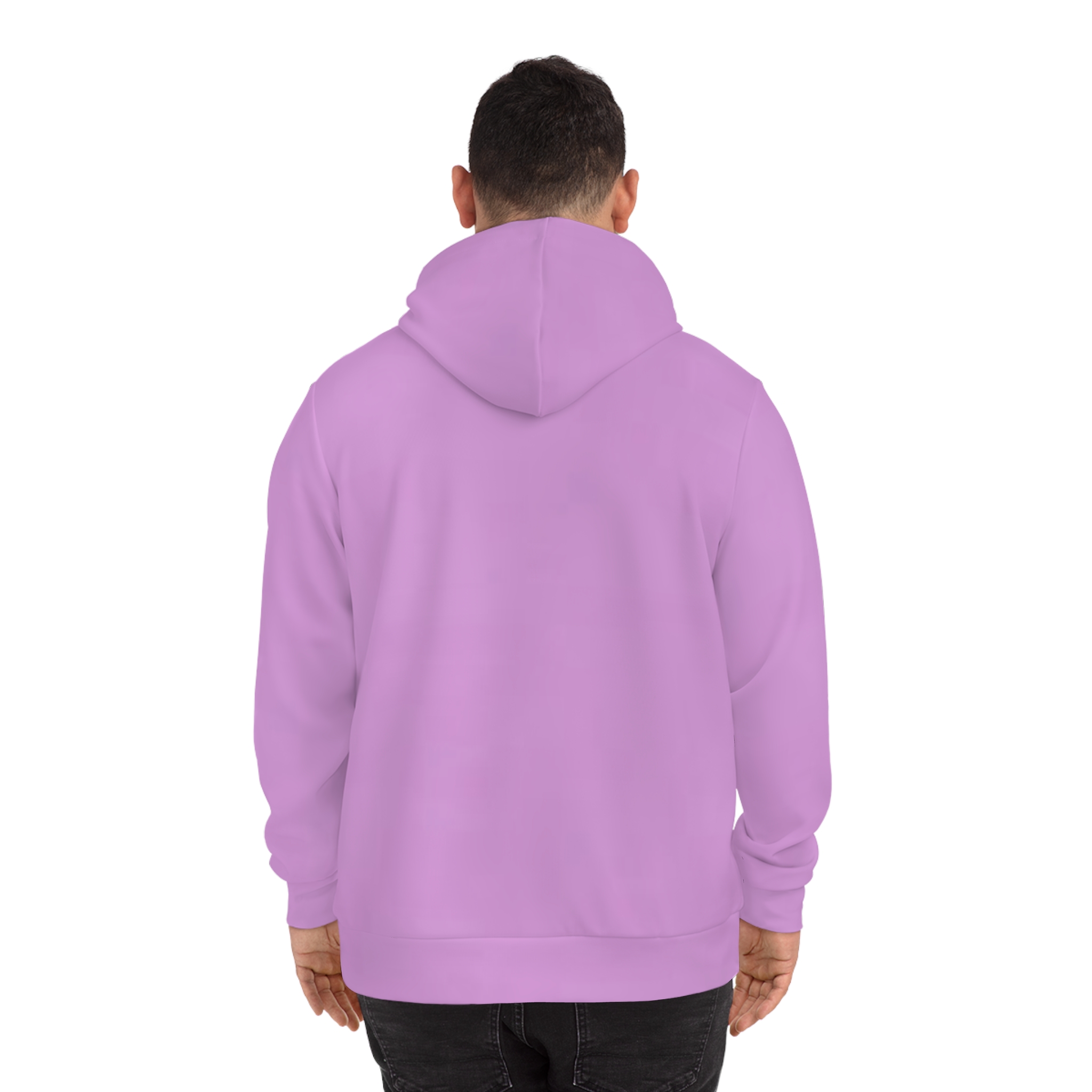 God Lilac Graphic Varsity Hoodie — Minimal Letter “O” Sleeve Pullover - Image 5